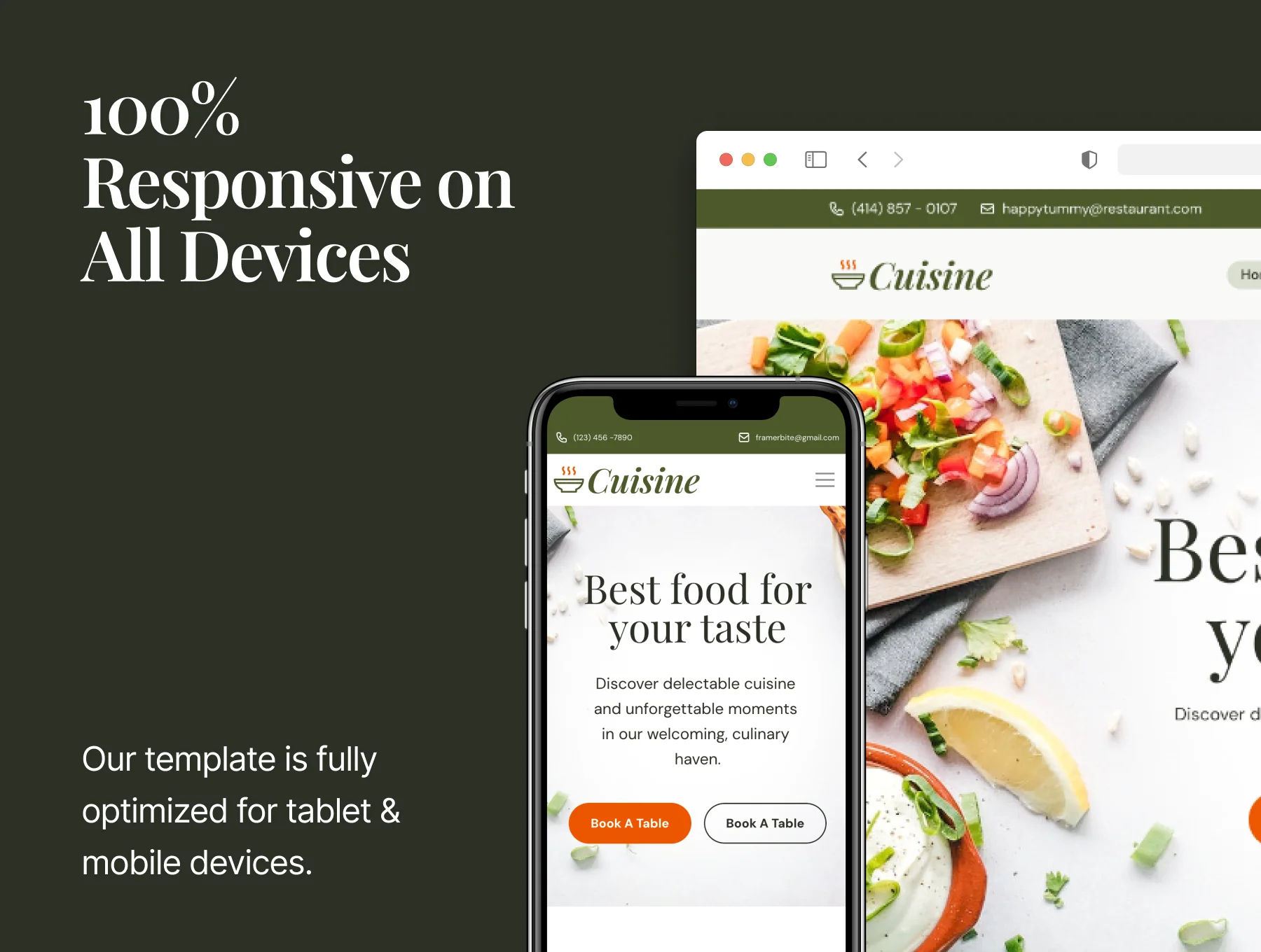 Cuisine - Food & Restaurant Framer Template 5