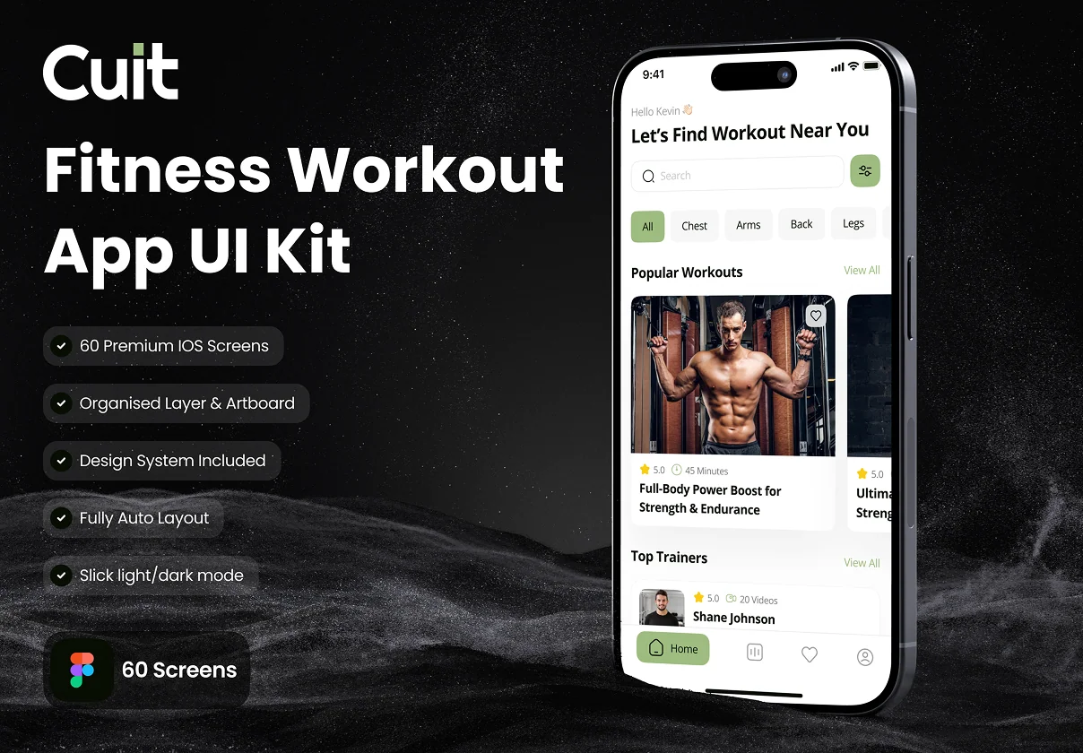 Cuit - Fitness Workout App UI Kit