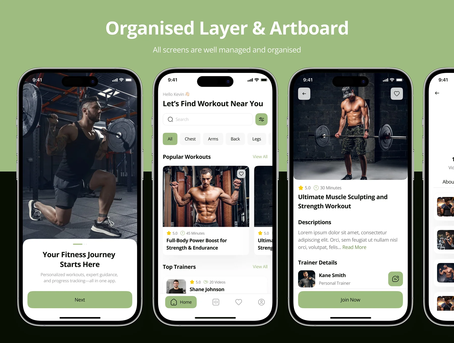 Cuit - Fitness Workout App UI Kit 3