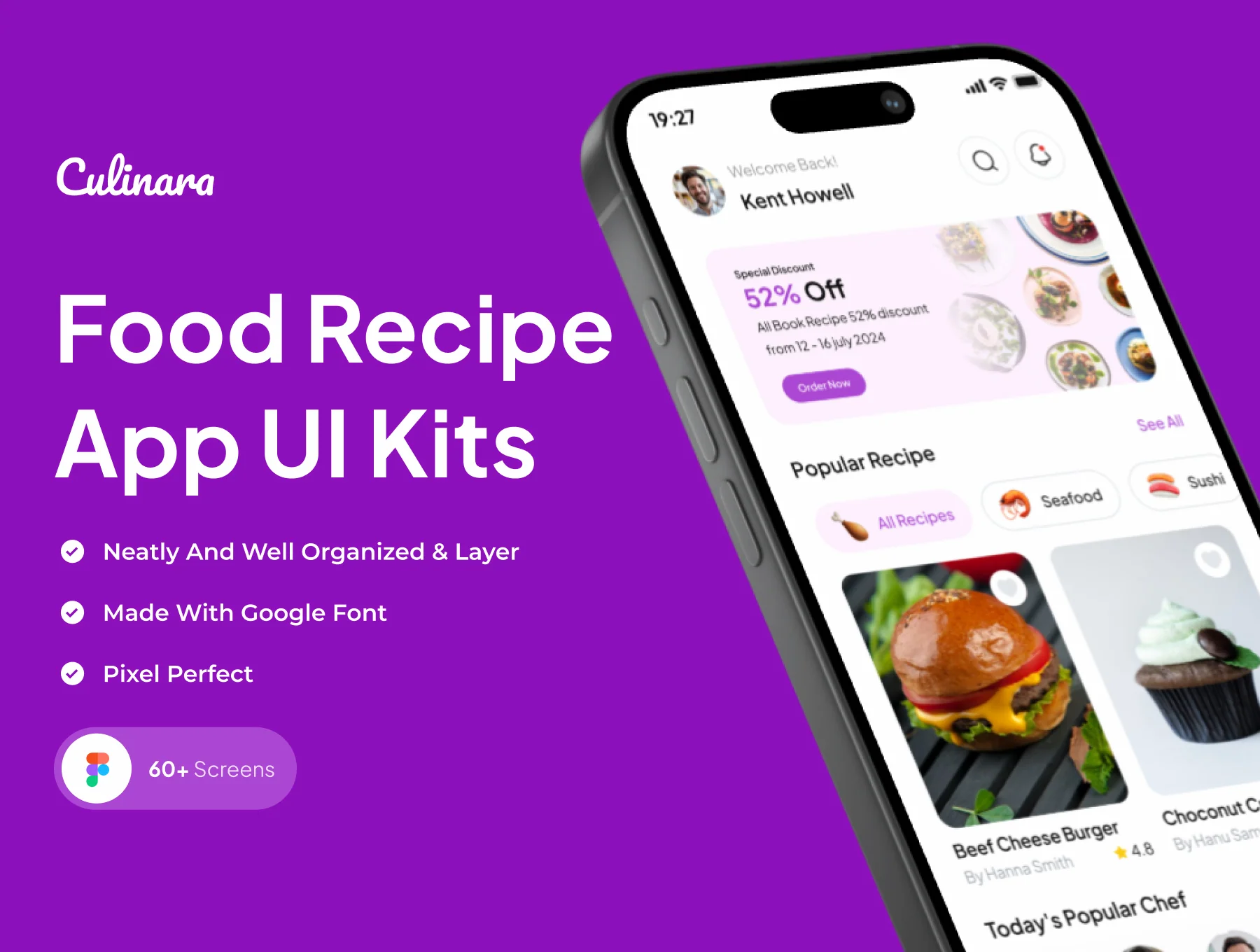 Culinara - Food Recipe App UI Kits