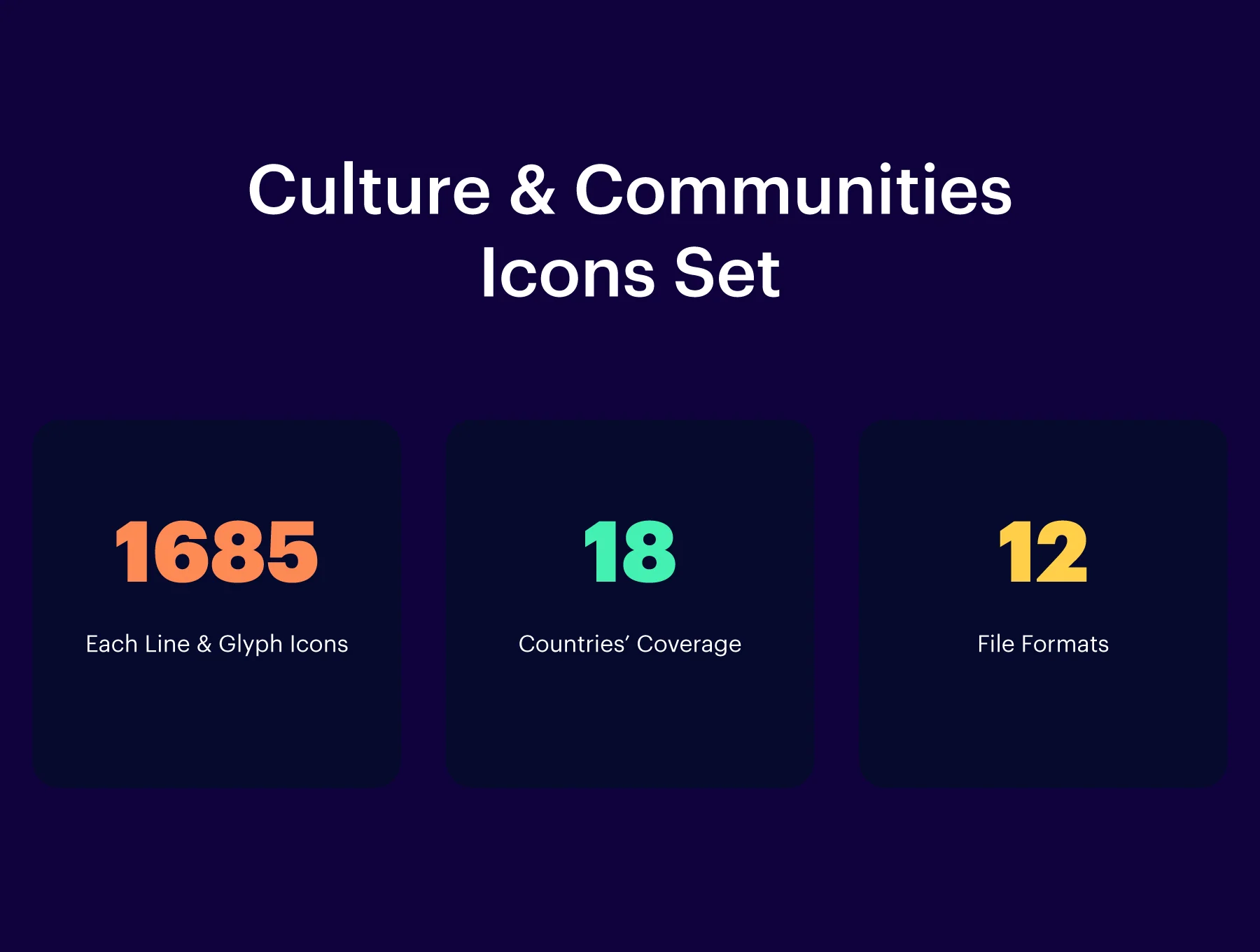 1600+ Culture and Communities Vector Icons 5