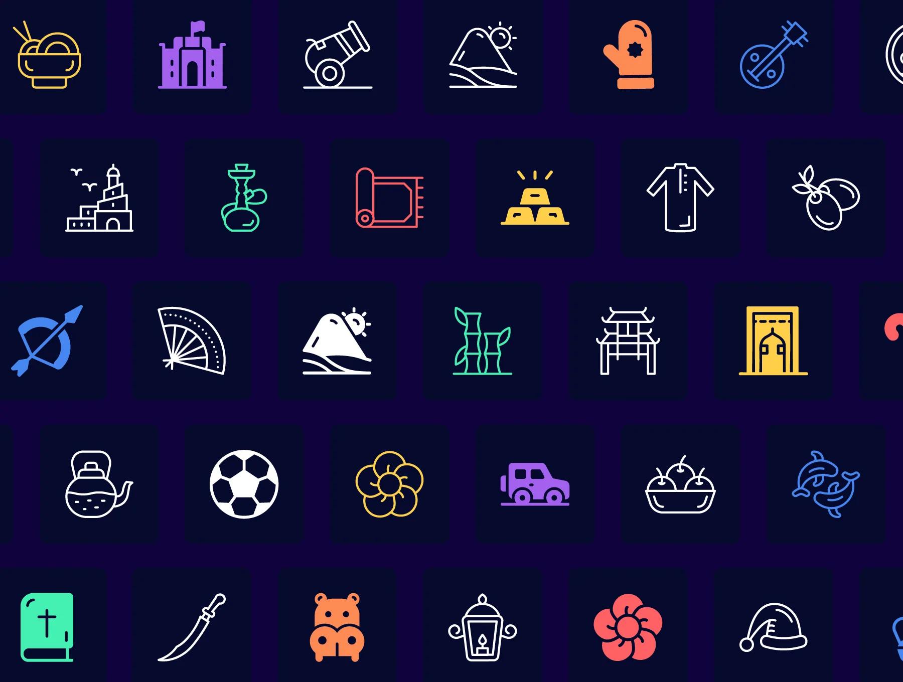1600+ Culture and Communities Vector Icons 7