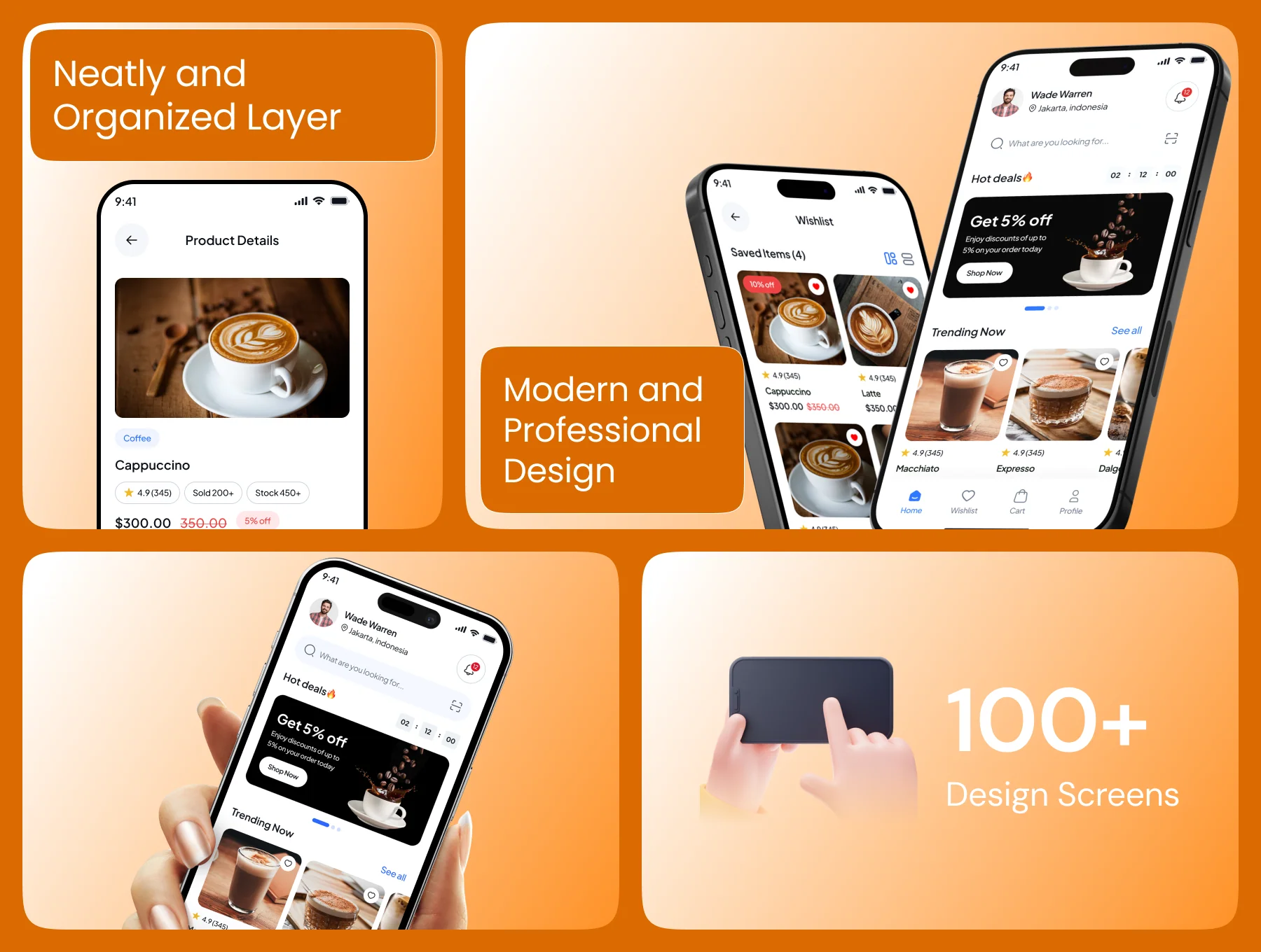 Cupzy Coffee Shop App UI Kit 4