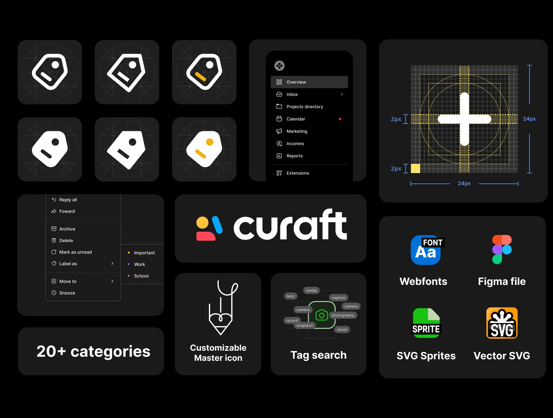 Curaft Icon Set ･ Full pack 4