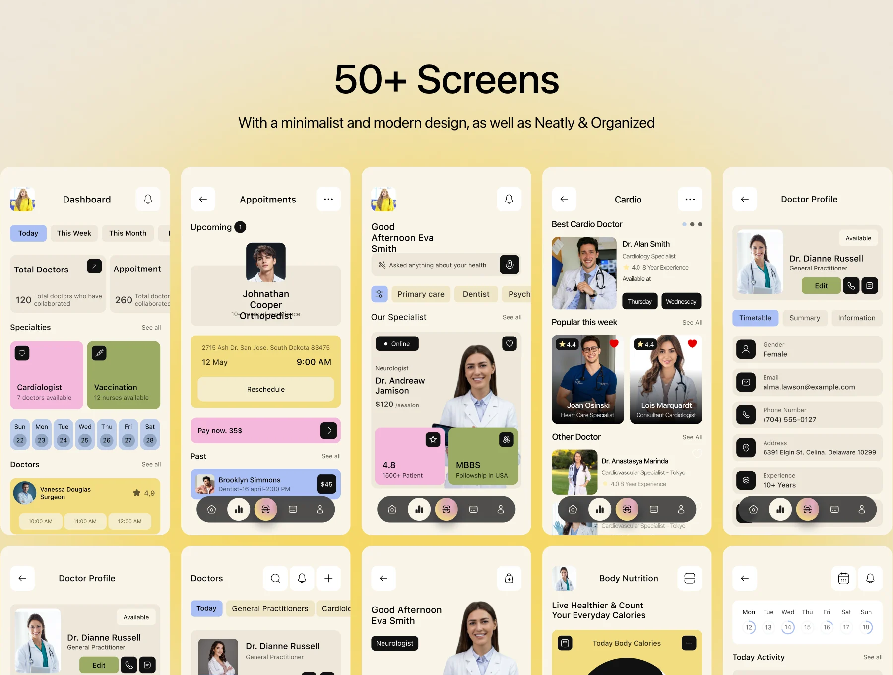 Curely – Healthcare Appointment App UI Kit 4