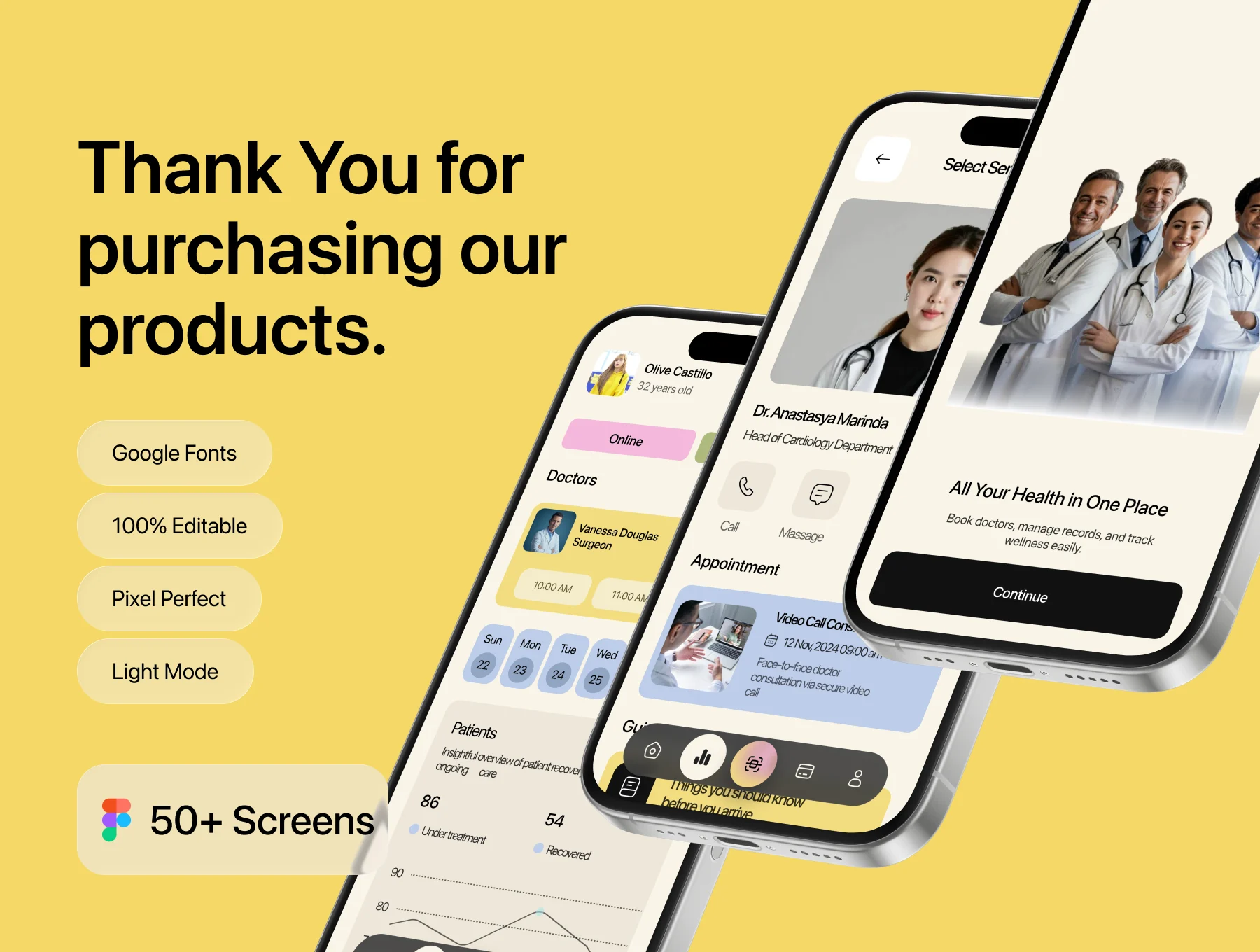 Curely – Healthcare Appointment App UI Kit 6