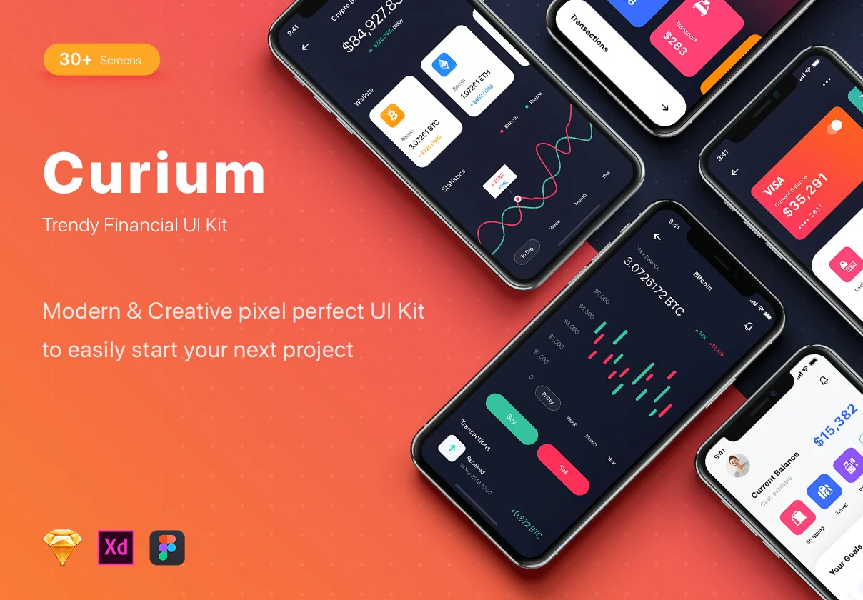 Curium - Financial UI Kit