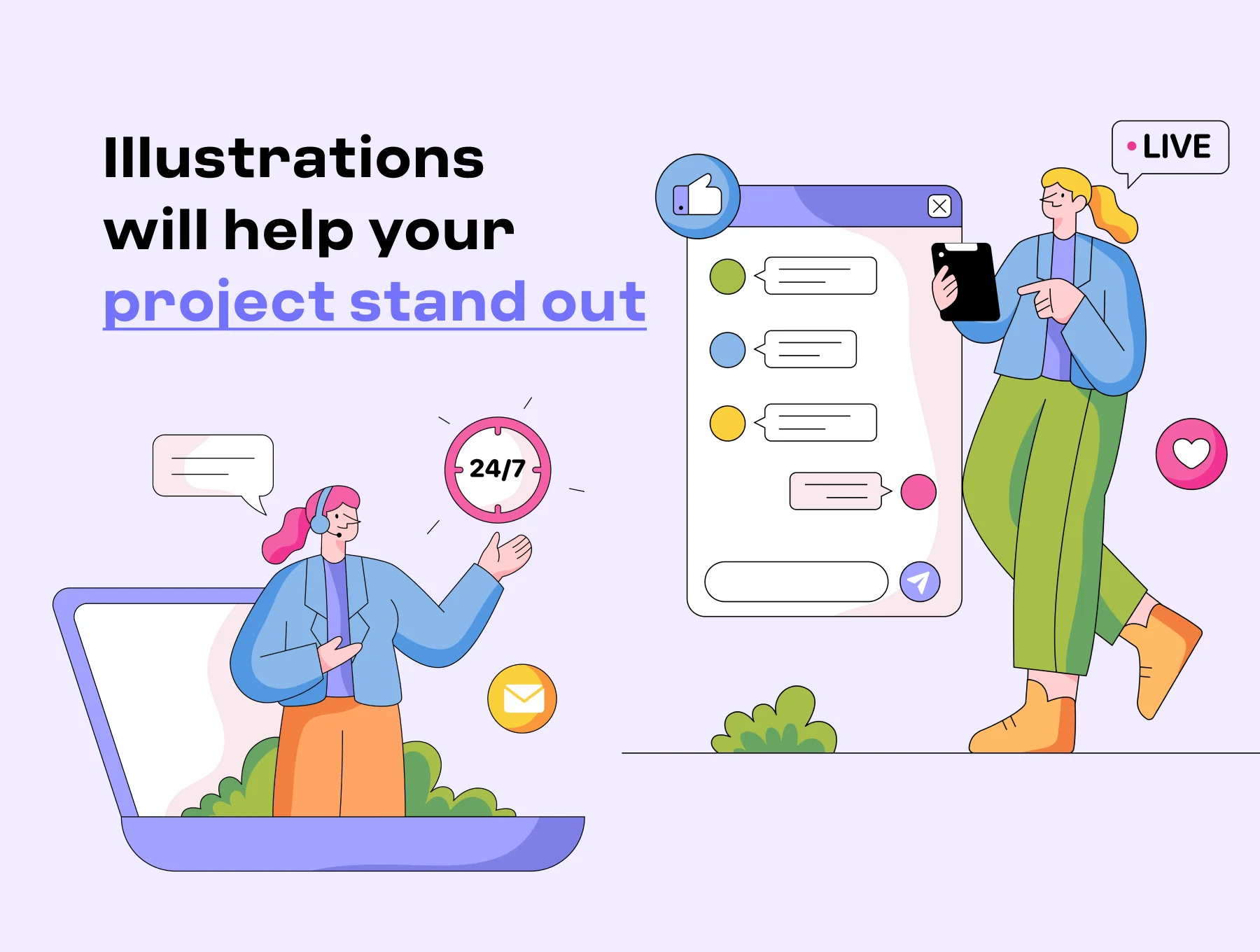 Custo - Customer Service Illustration 2