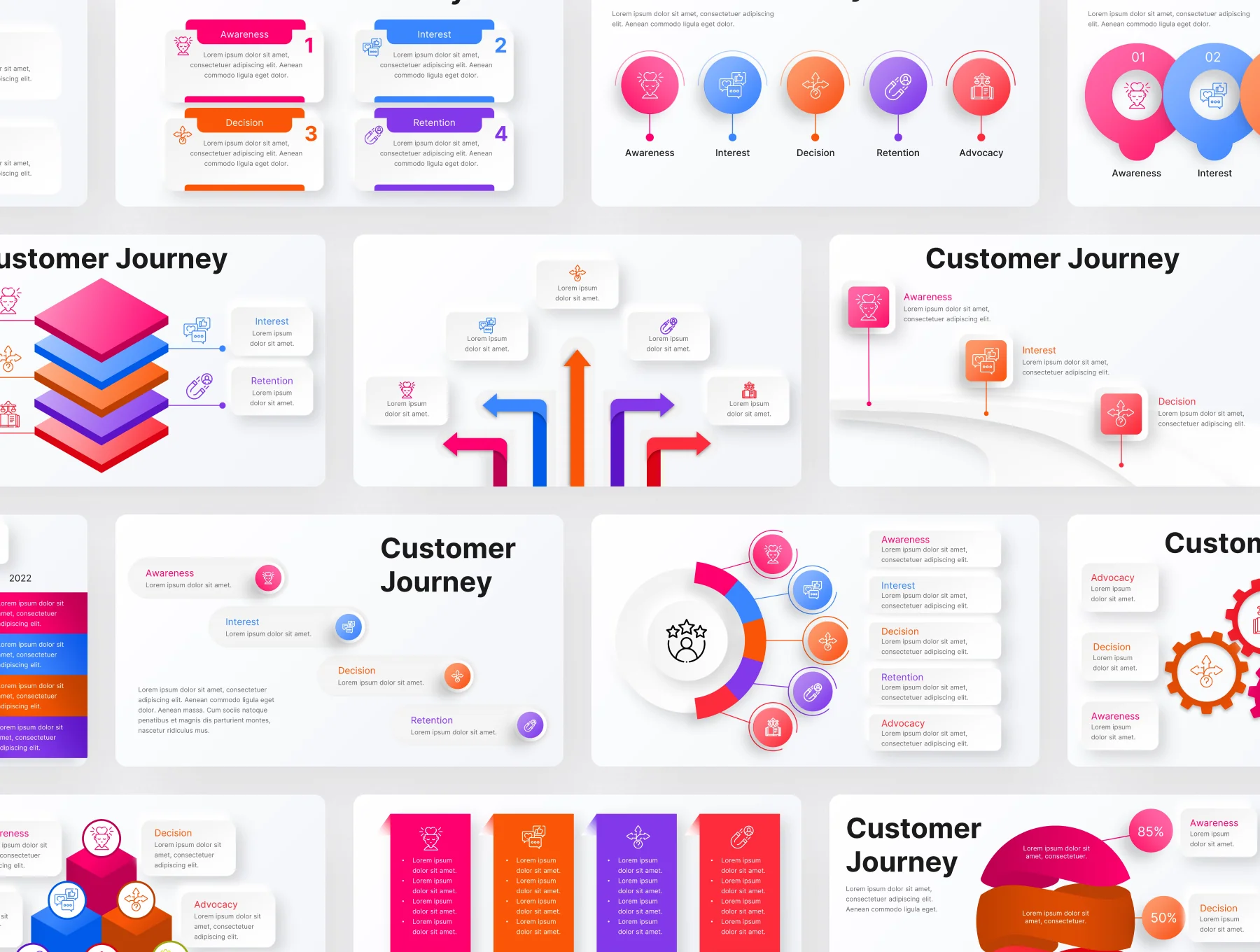 Customer Journey Infographic Keynote Presentation Template 8