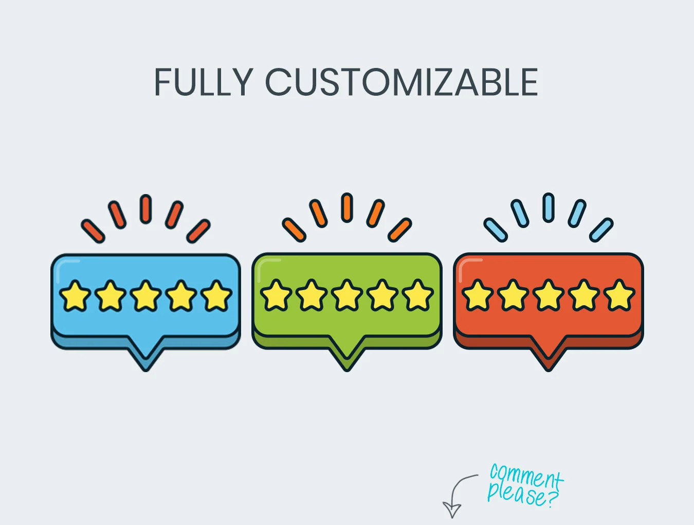 50 Customer Survey & Feedback Icons | 3D Series 6