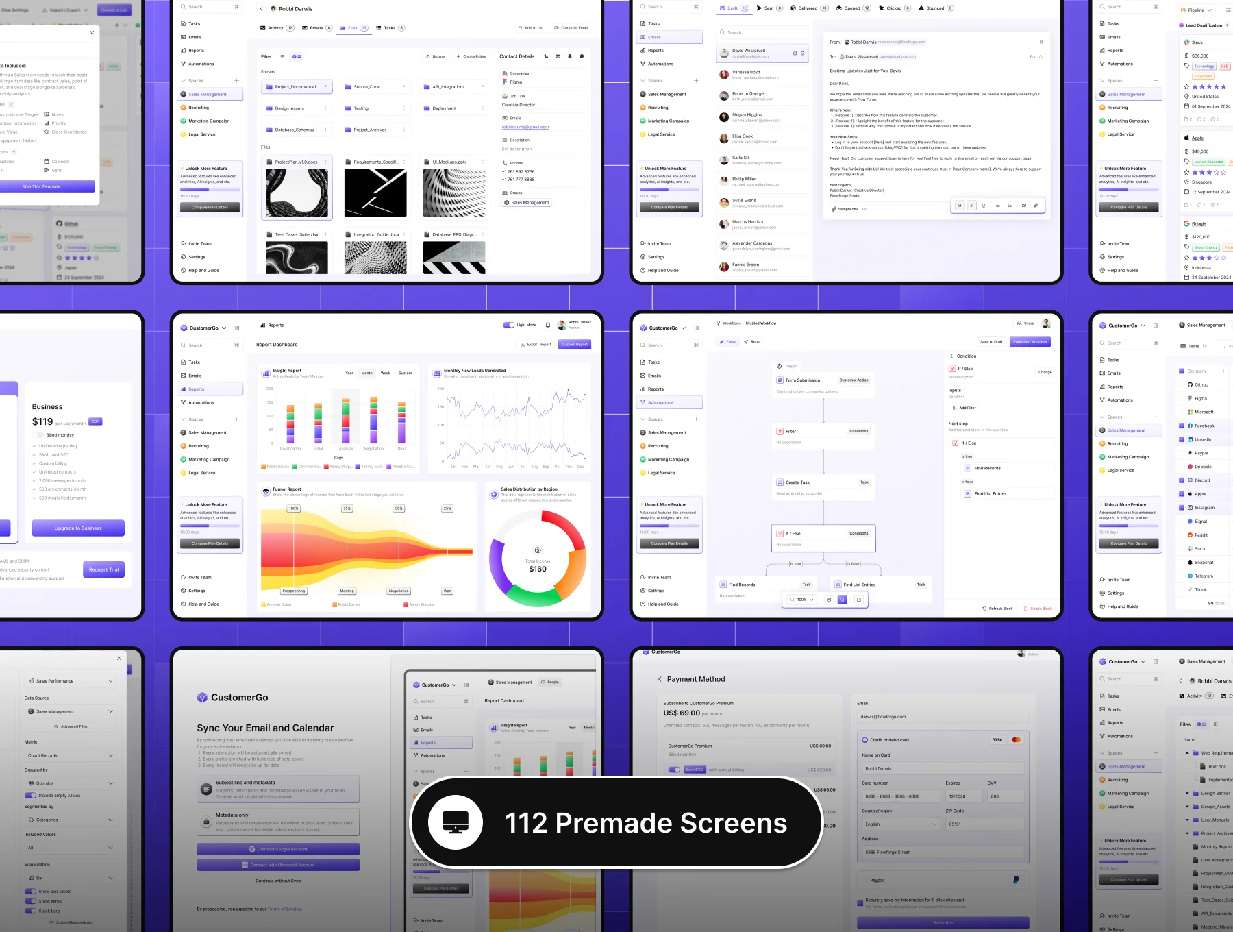 CustomerGo - CRM Web App UI Kit 3