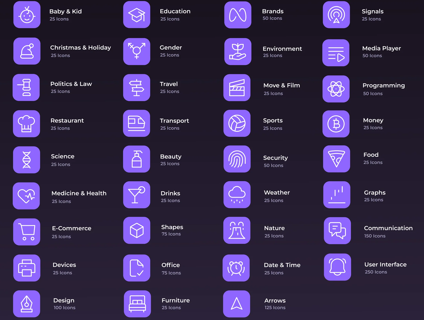 Online Customizable Icon Set v.1.0 | Line Style 2