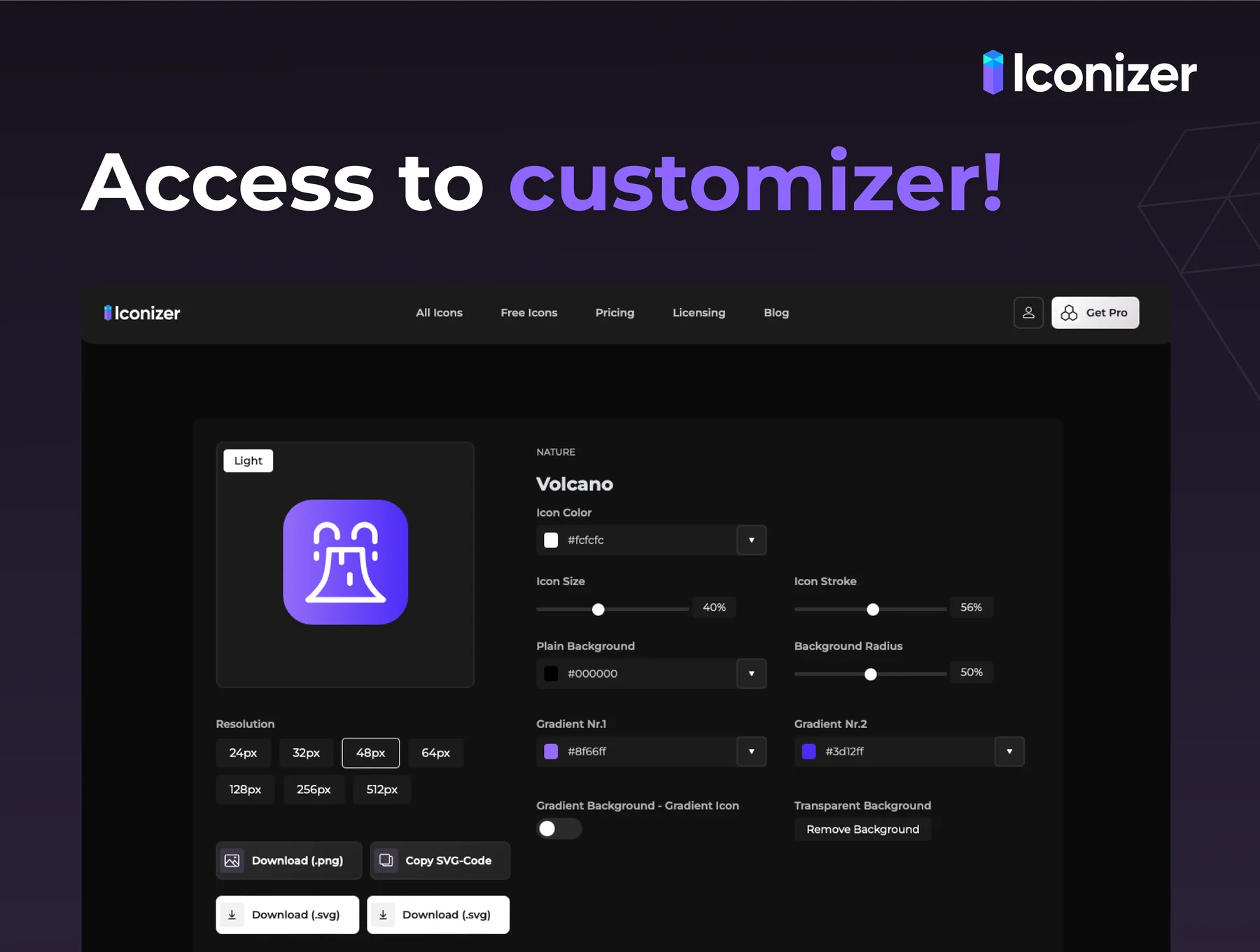Online Customizable Icon Set v.1.0 | Line Style 6