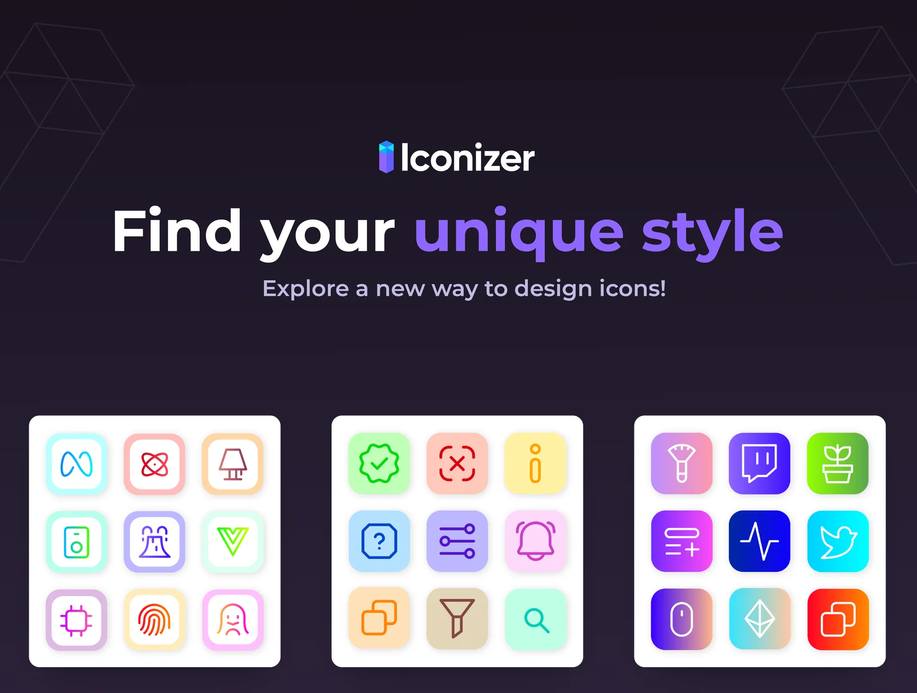 Online Customizable Icon Set v.1.0 | Line Style 8