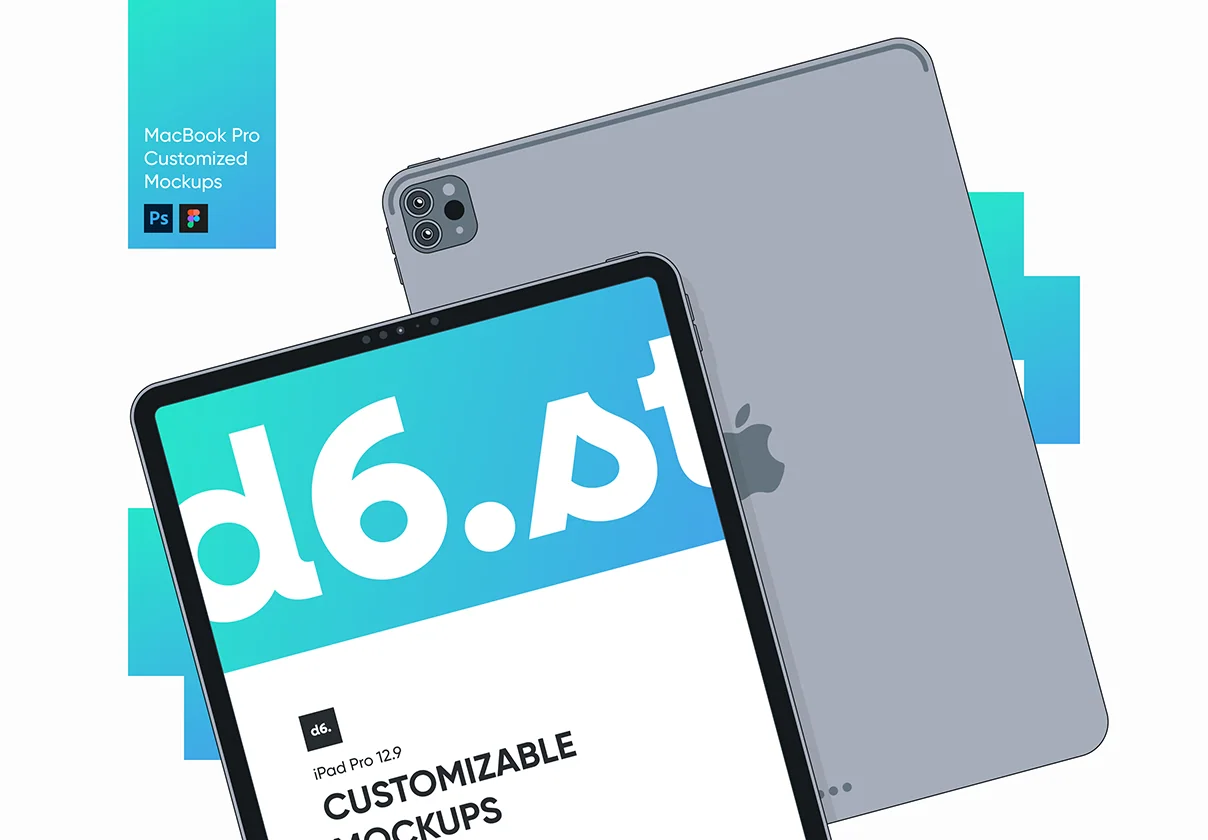 Customizable iPad Pro Mockups