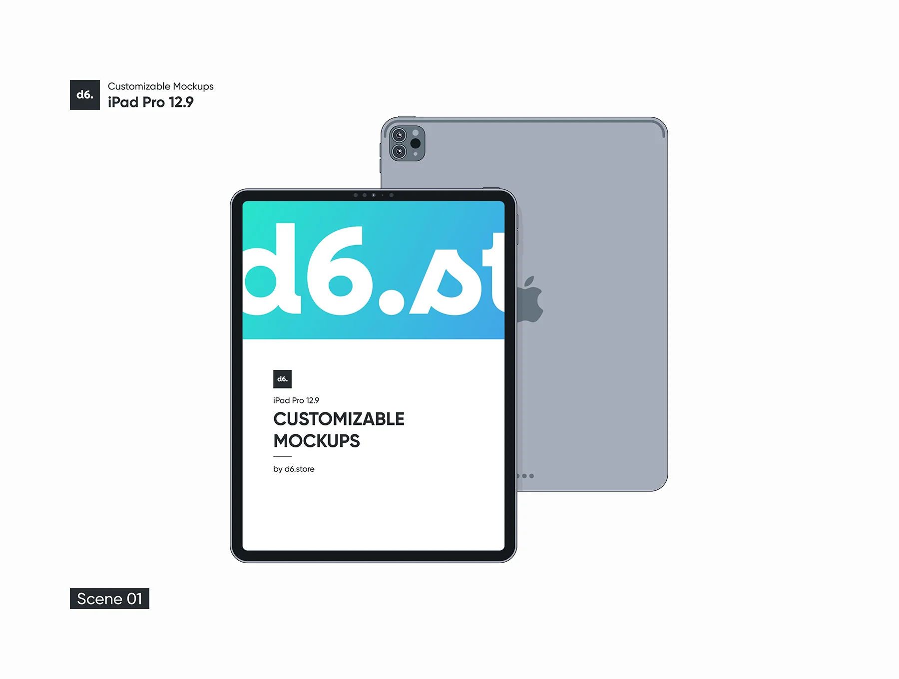 Customizable iPad Pro Mockups 4