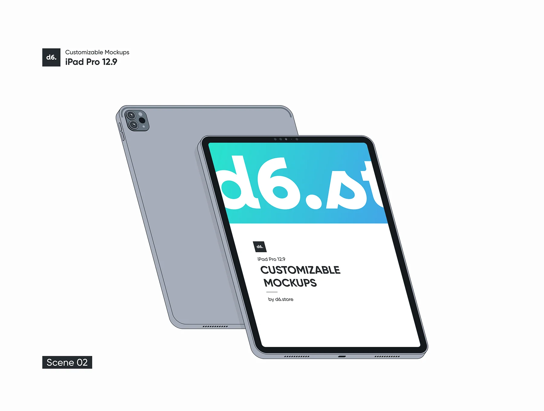 Customizable iPad Pro Mockups 5