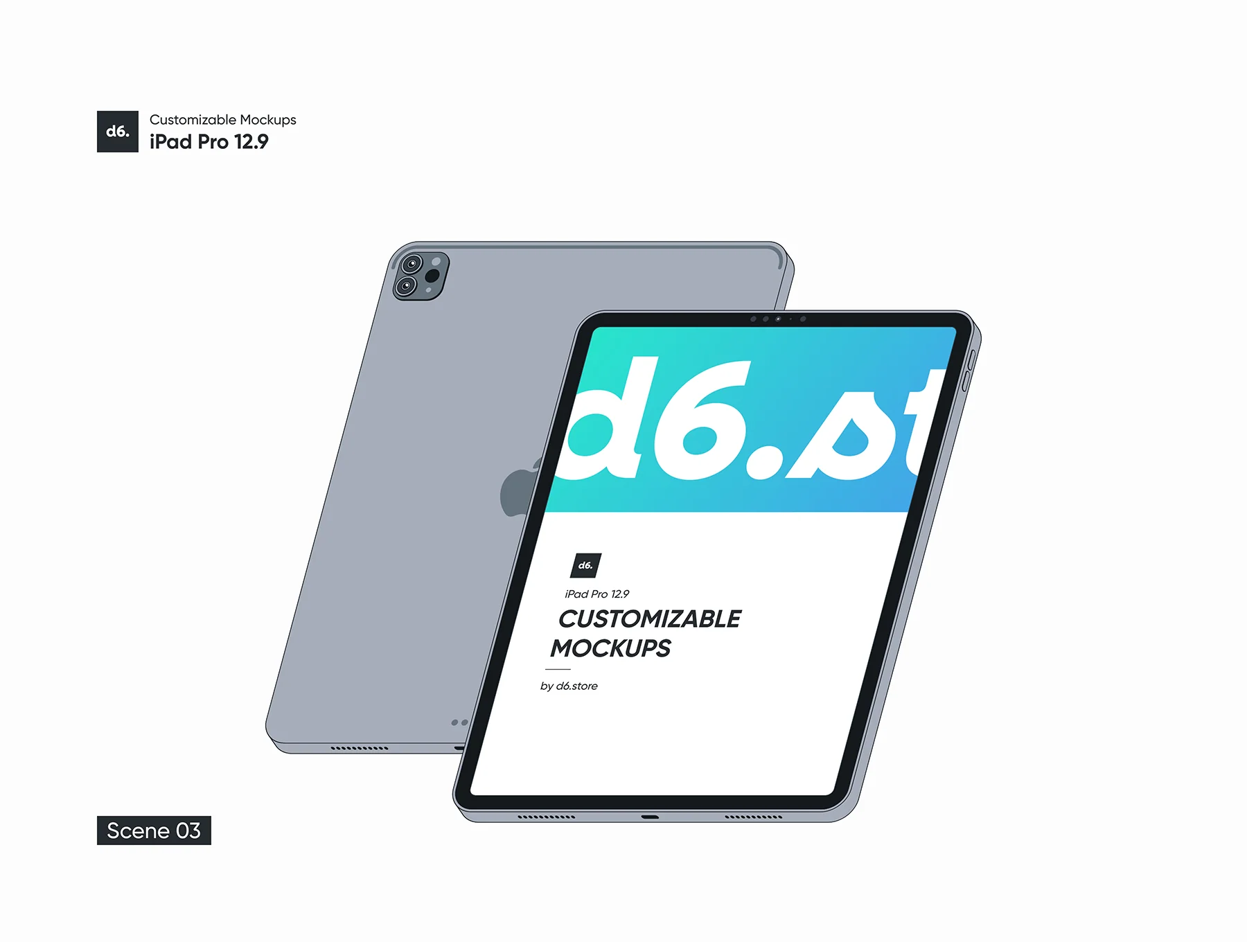 Customizable iPad Pro Mockups 6