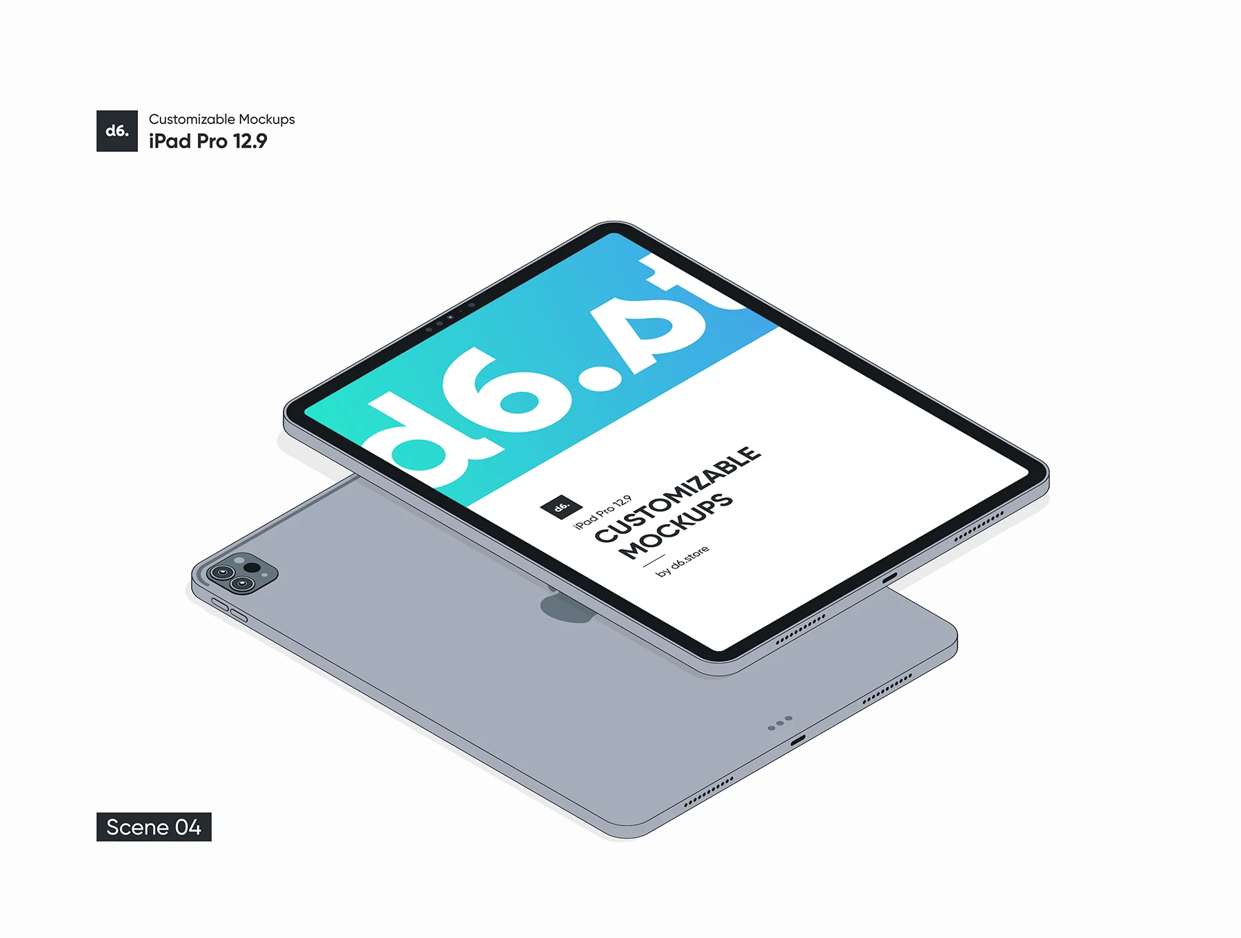 Customizable iPad Pro Mockups 7