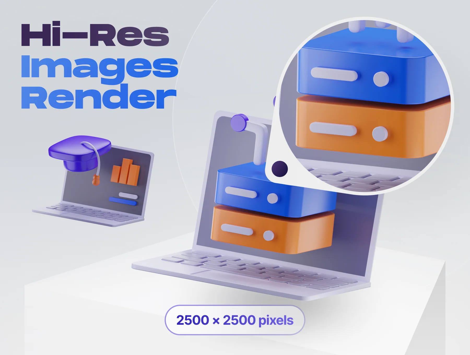 Customy - Customer Relationship Management 3D Icon Set 4
