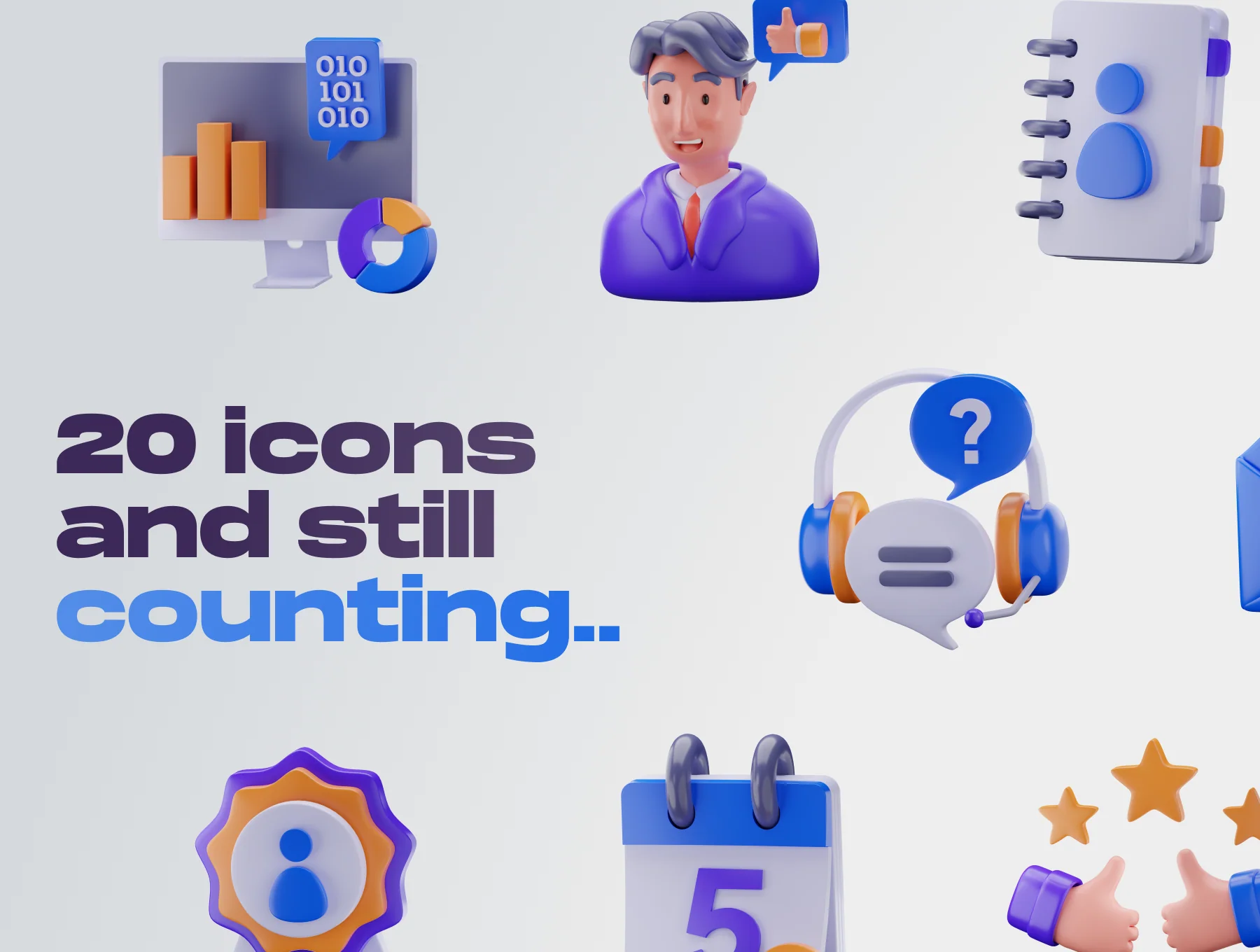 Customy - Customer Relationship Management 3D Icon Set 7