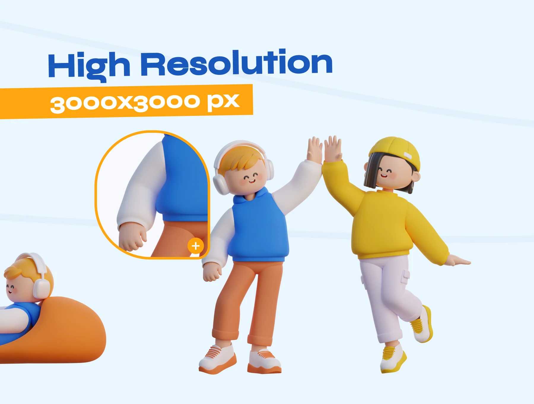 Cute 3D characters 3