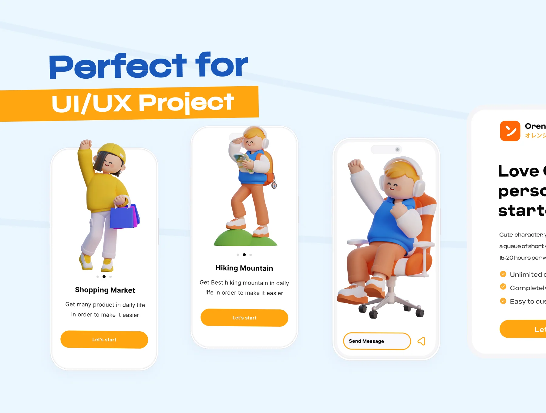 Cute 3D characters 5