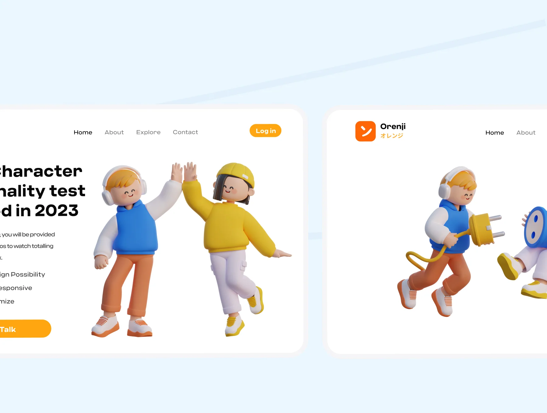 Cute 3D characters 6
