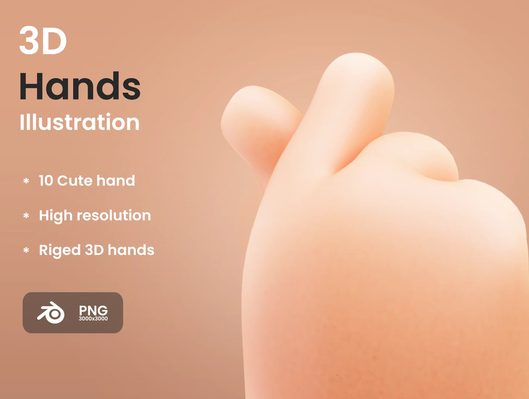 Cute 3D Hands