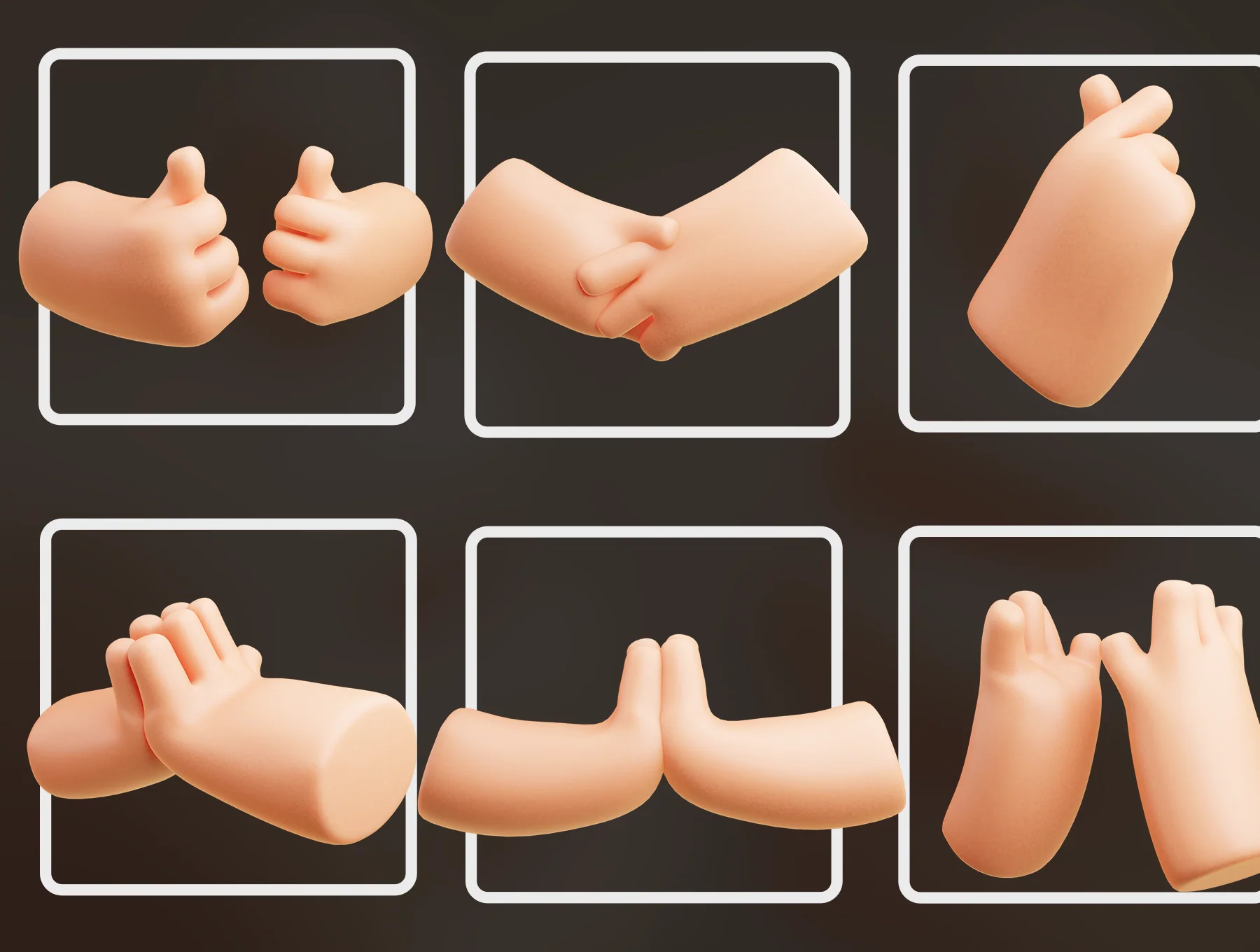 Cute 3D Hands 5