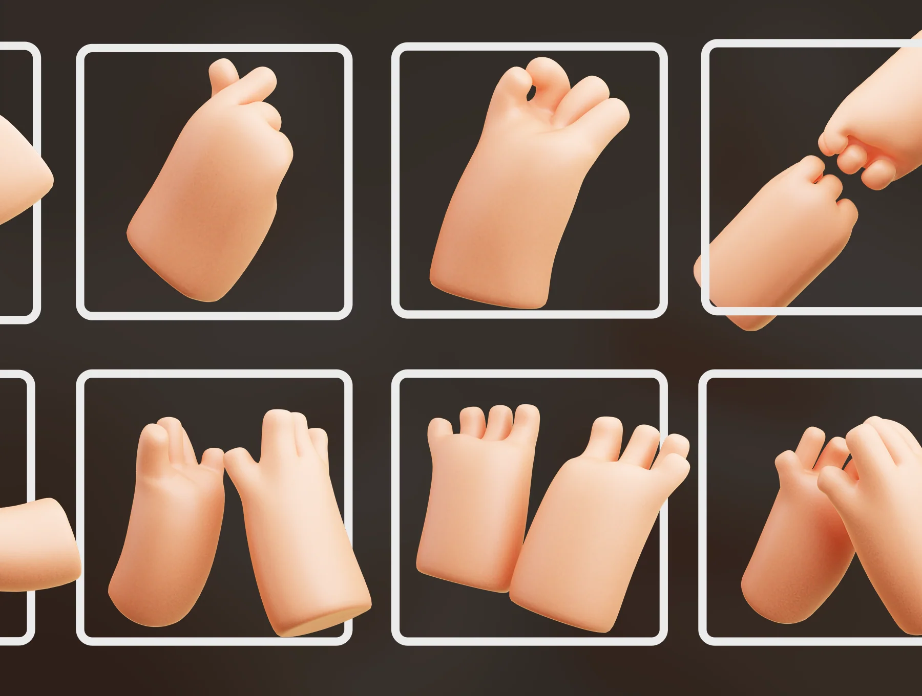Cute 3D Hands 6