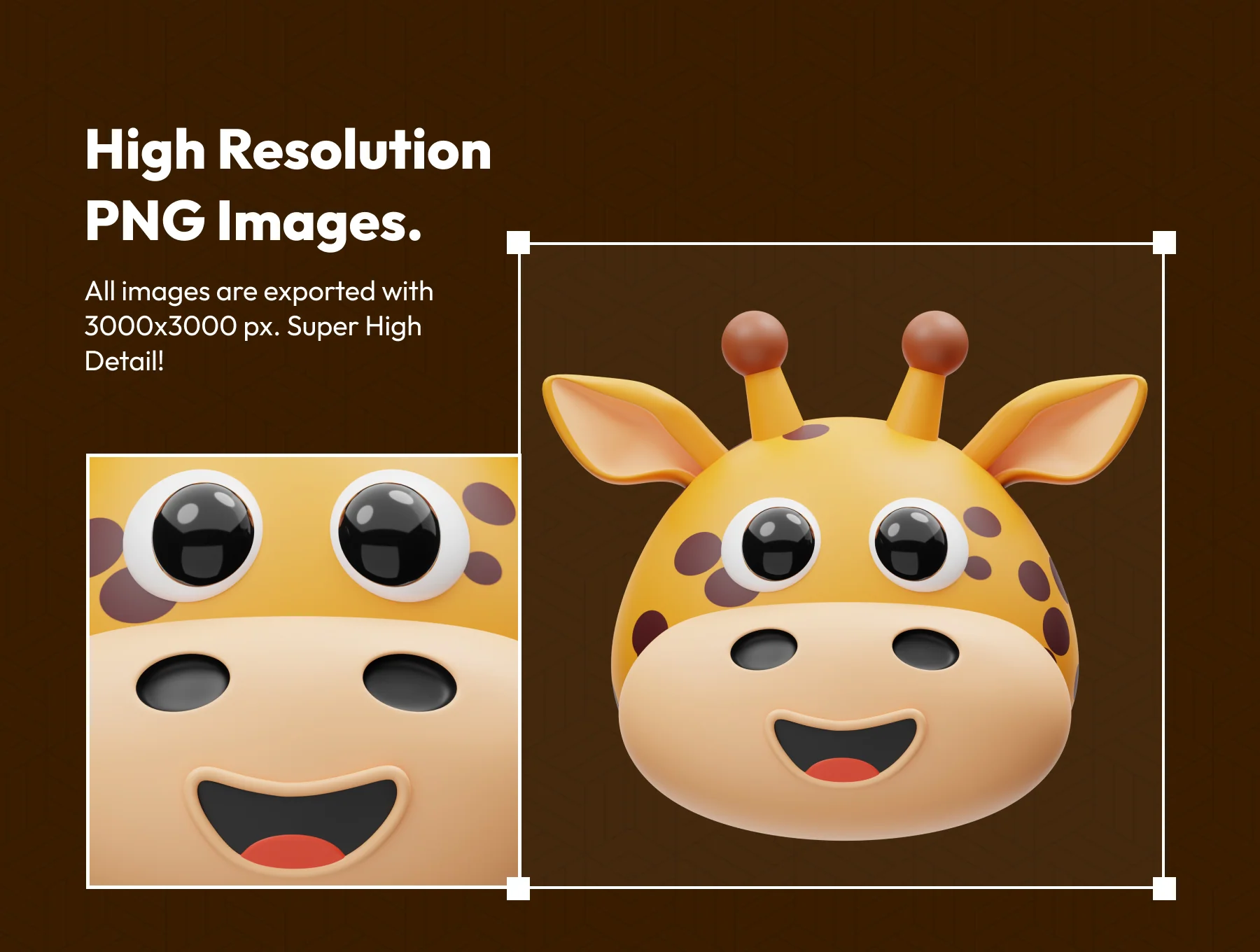 Cute Animal 3D Icon 3