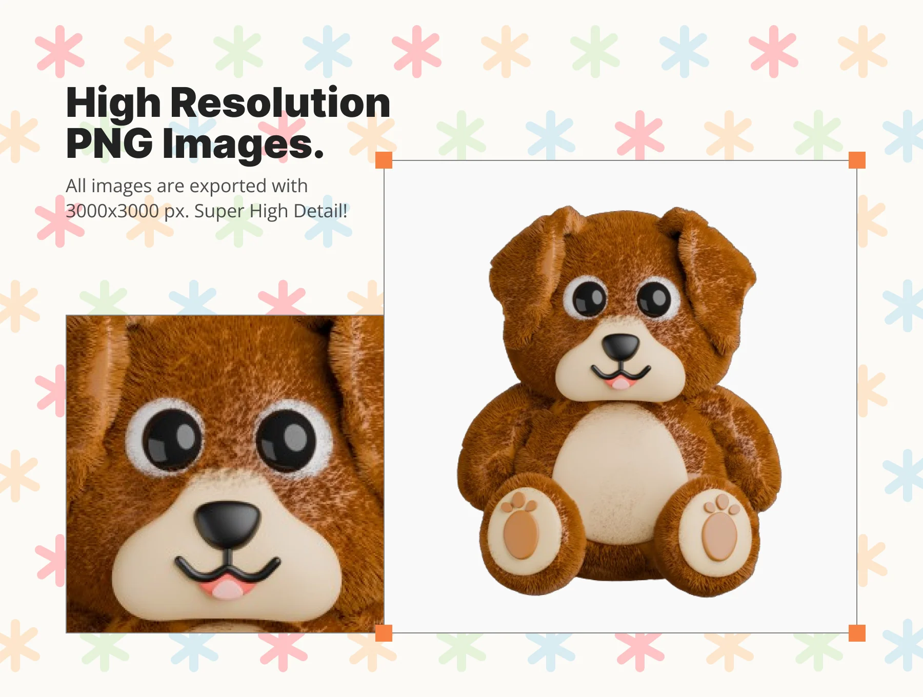 Cute Animal Doll 3D Icon 8