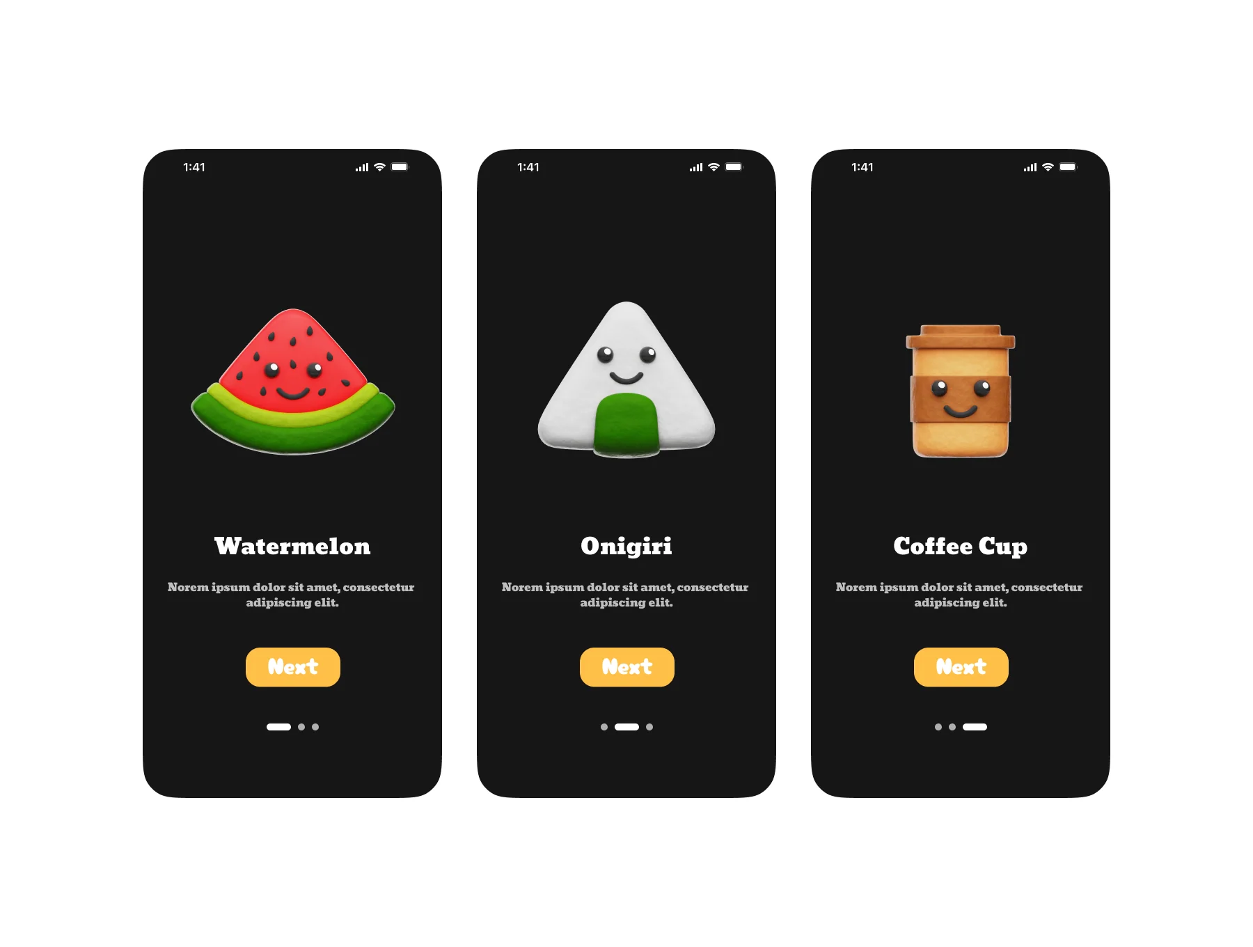 Cute Breakfast 3D Icons 5