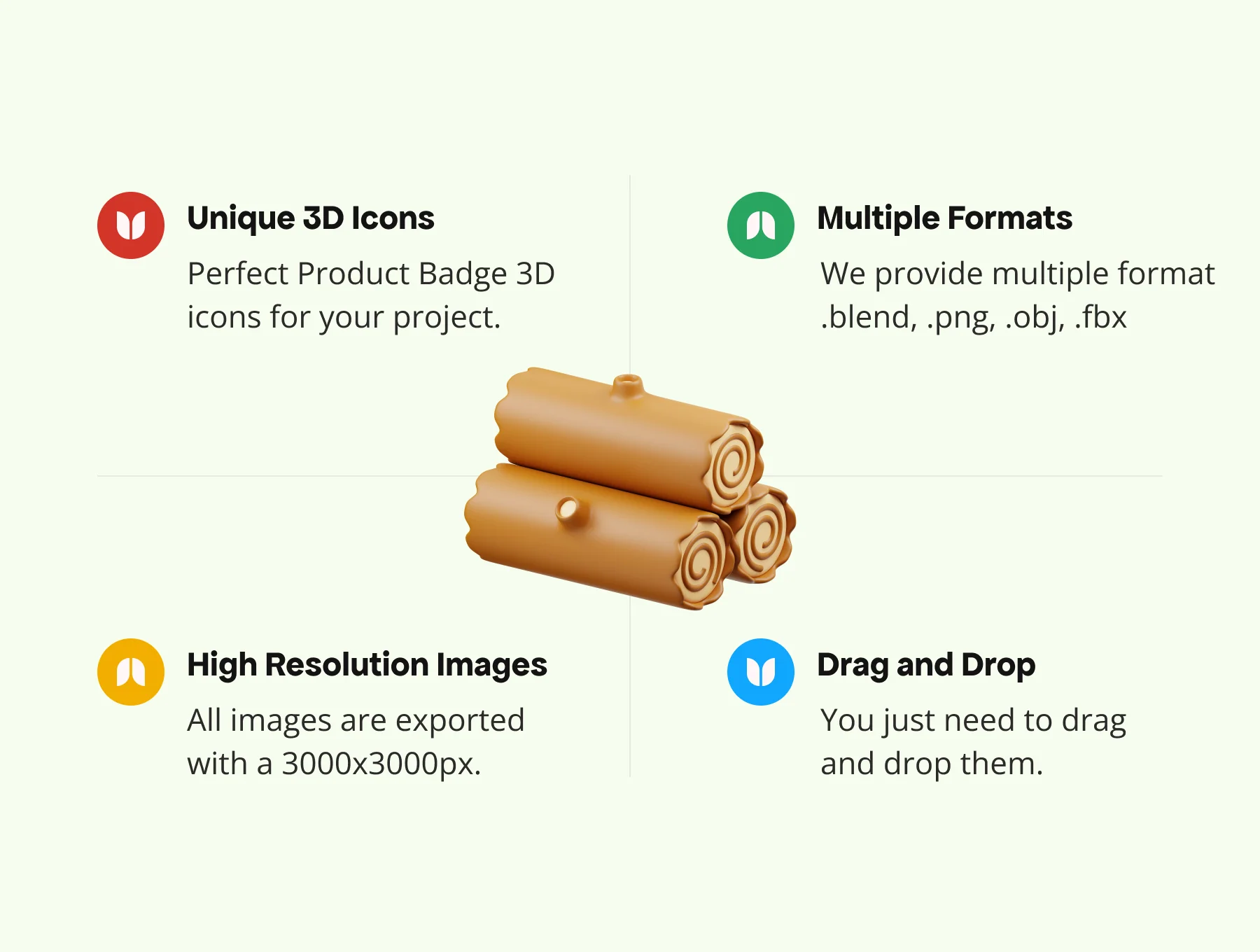Cute Nature 3D Icon 2