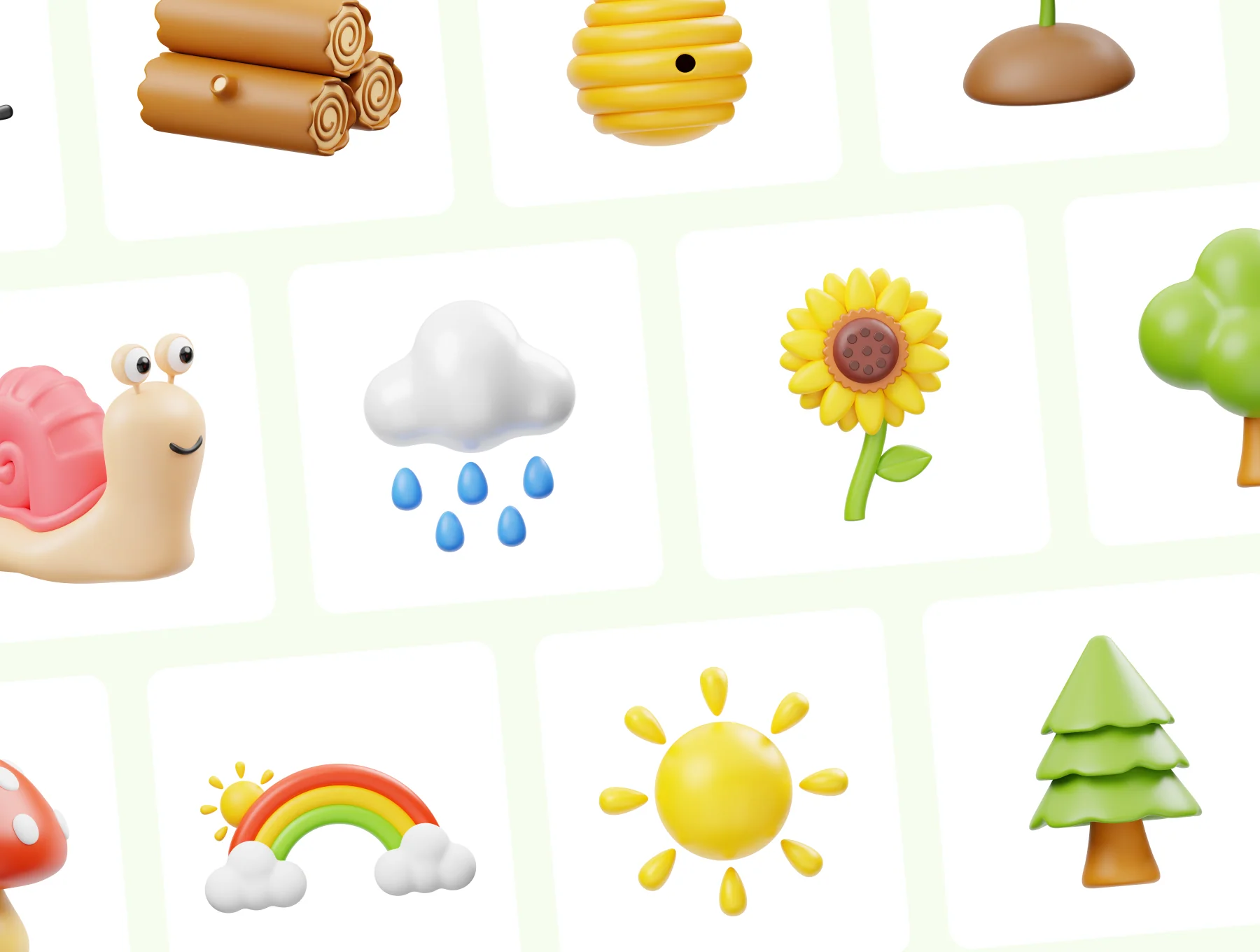 Cute Nature 3D Icon 6