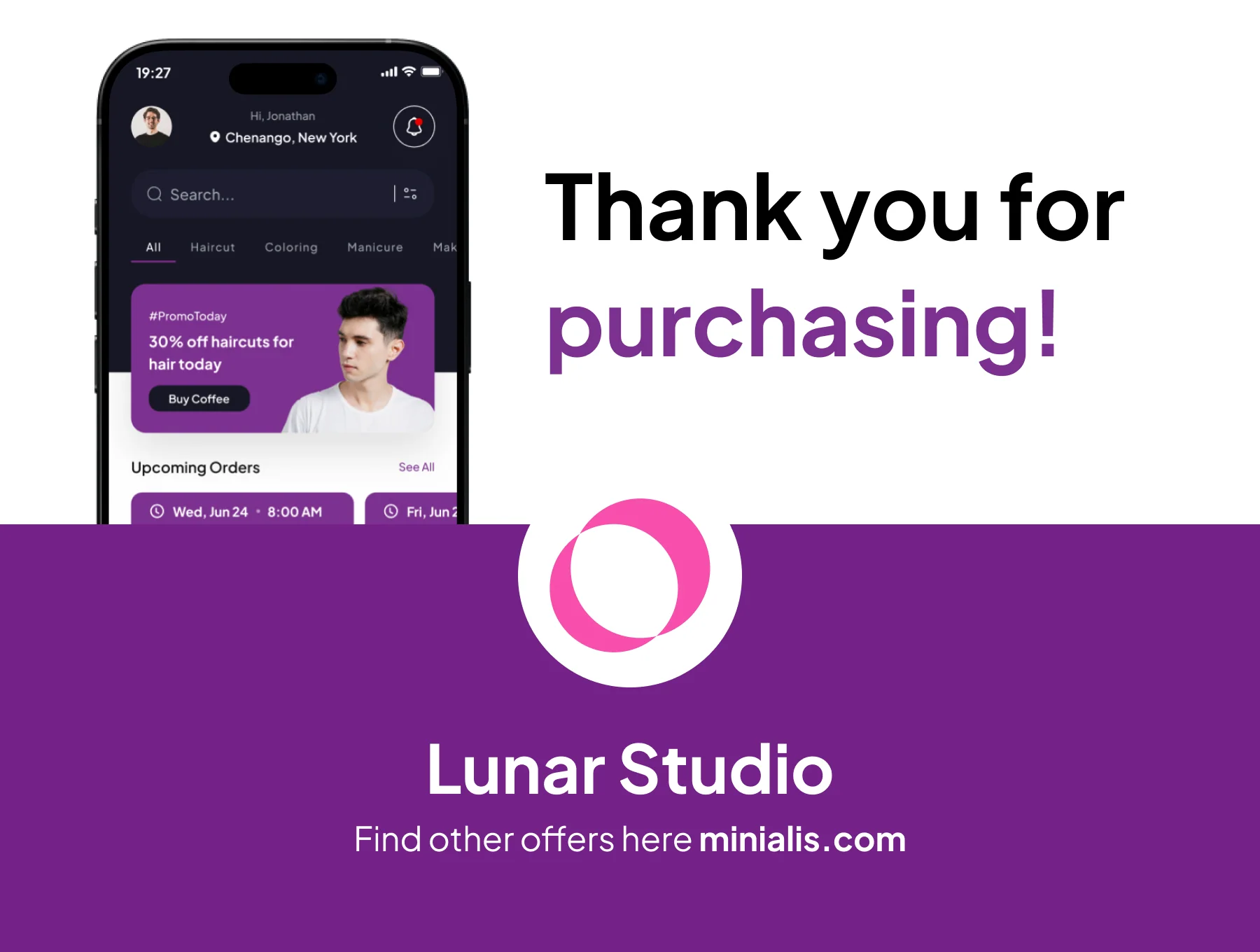 Cutly - Barber & Salon Premium UI KIts App 6