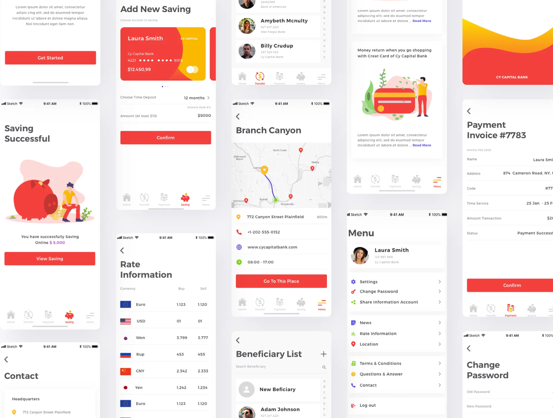 Cy Capital Bank App UI Kit 5