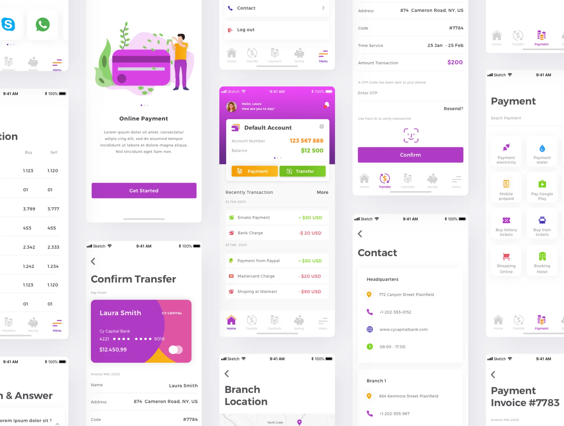 Cy Capital Bank App UI Kit 7