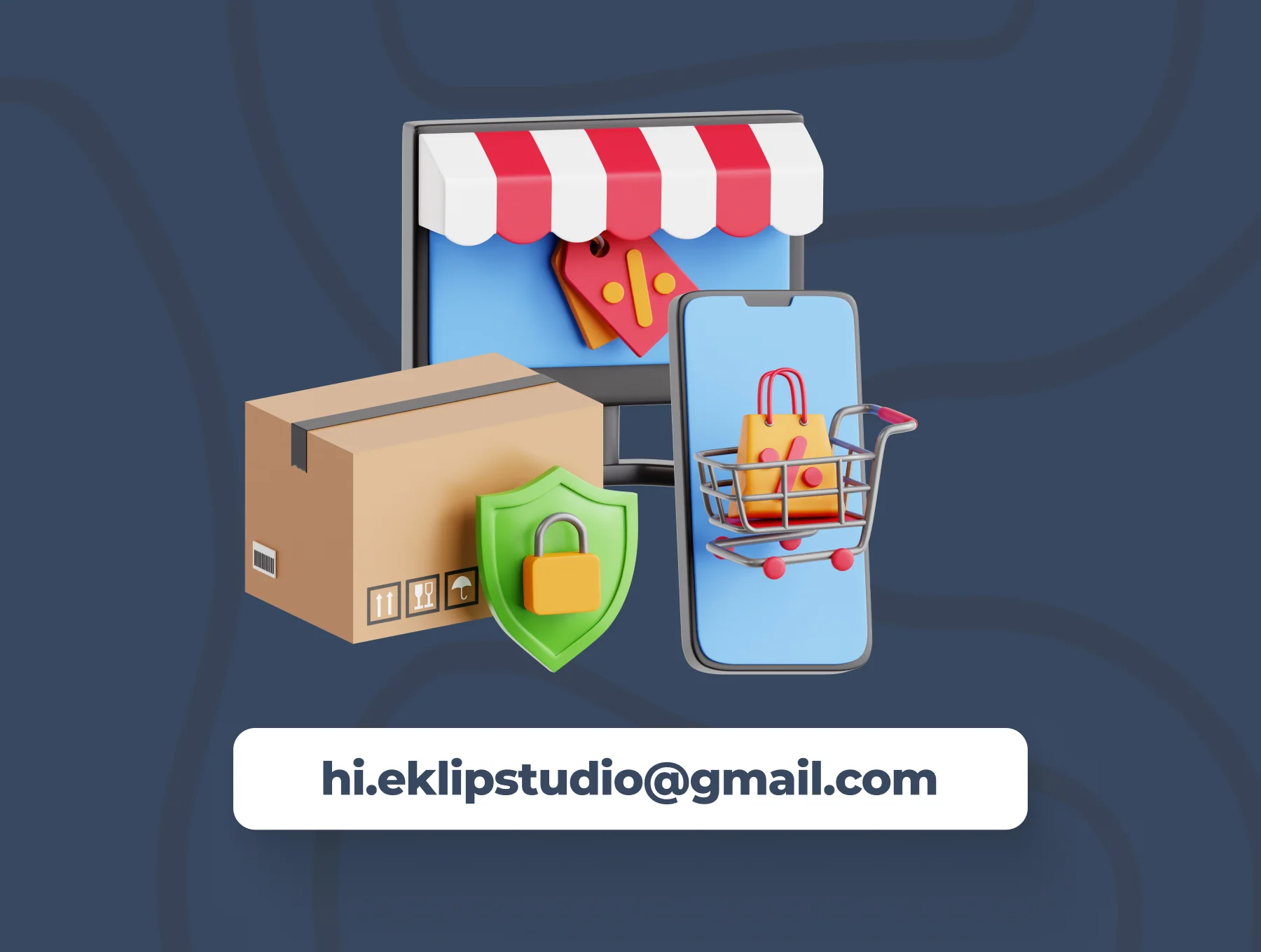 Cyber Monday 3D Icon Set 6