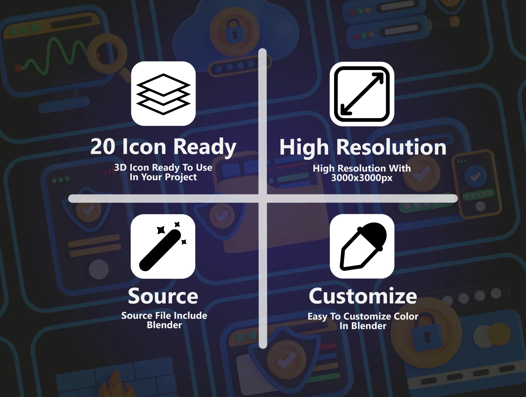 Cyber Security 3D Pack 3