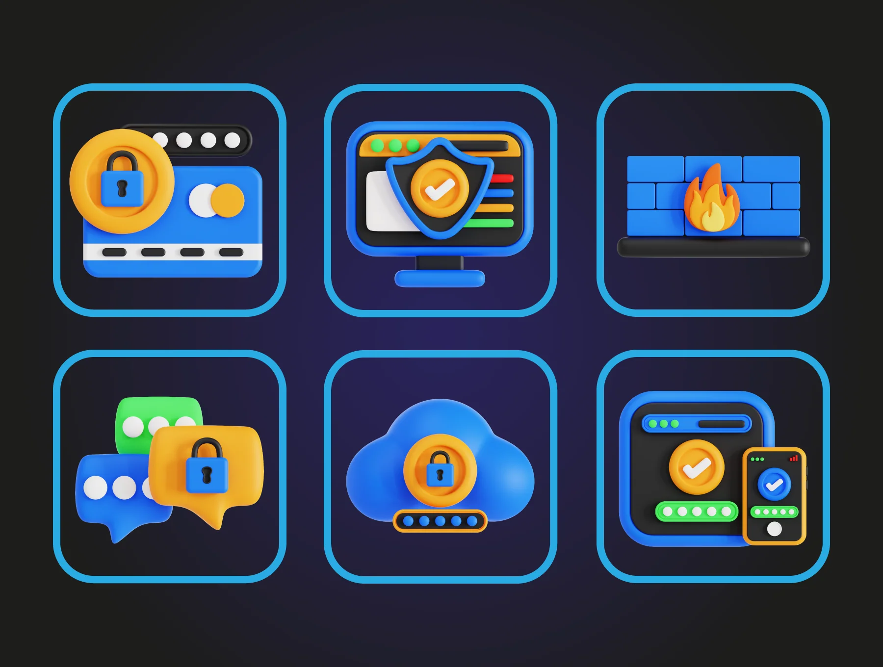 Cyber Security 3D Pack 5