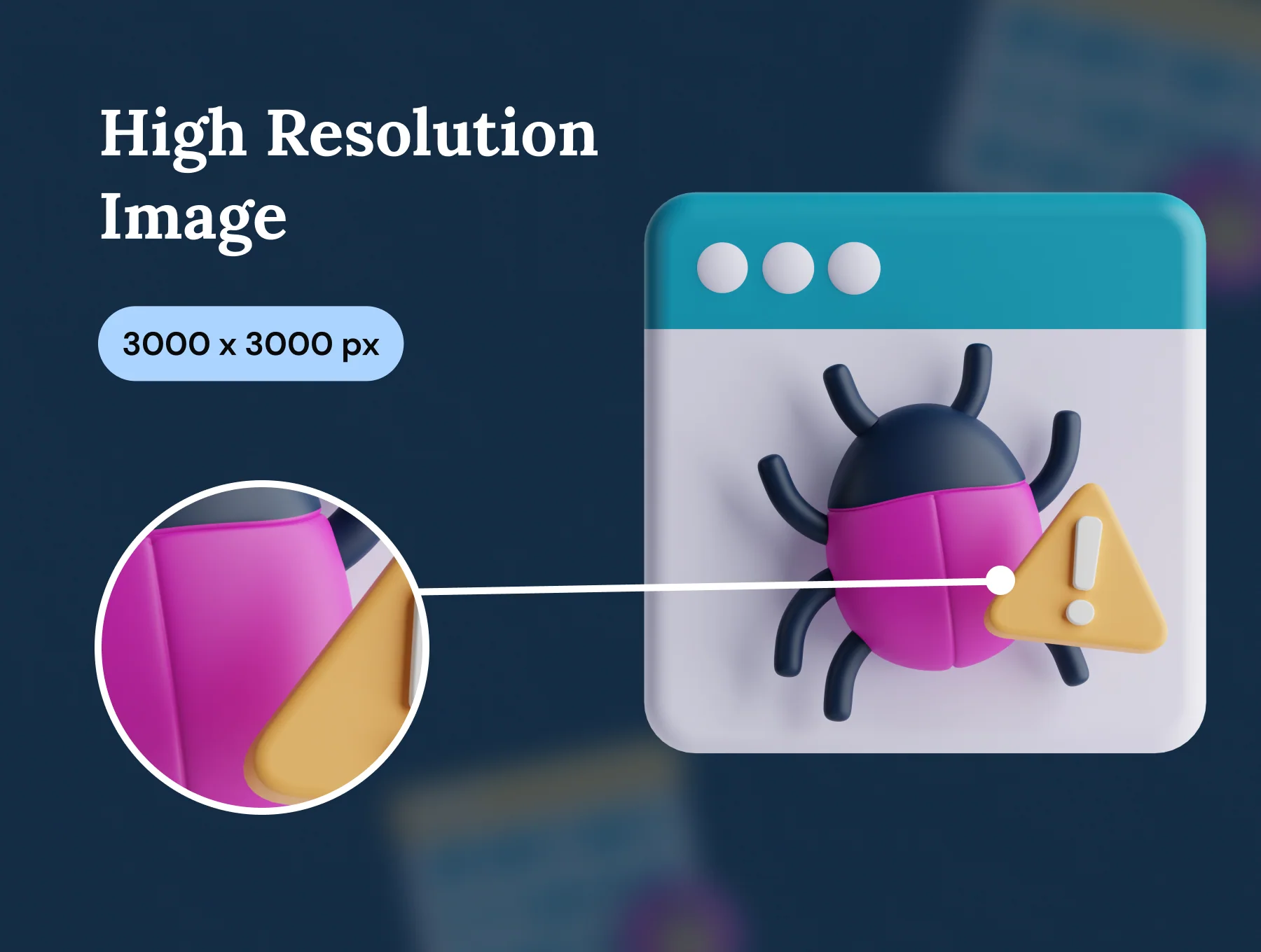 Cyber Security 3D Icon Set 3