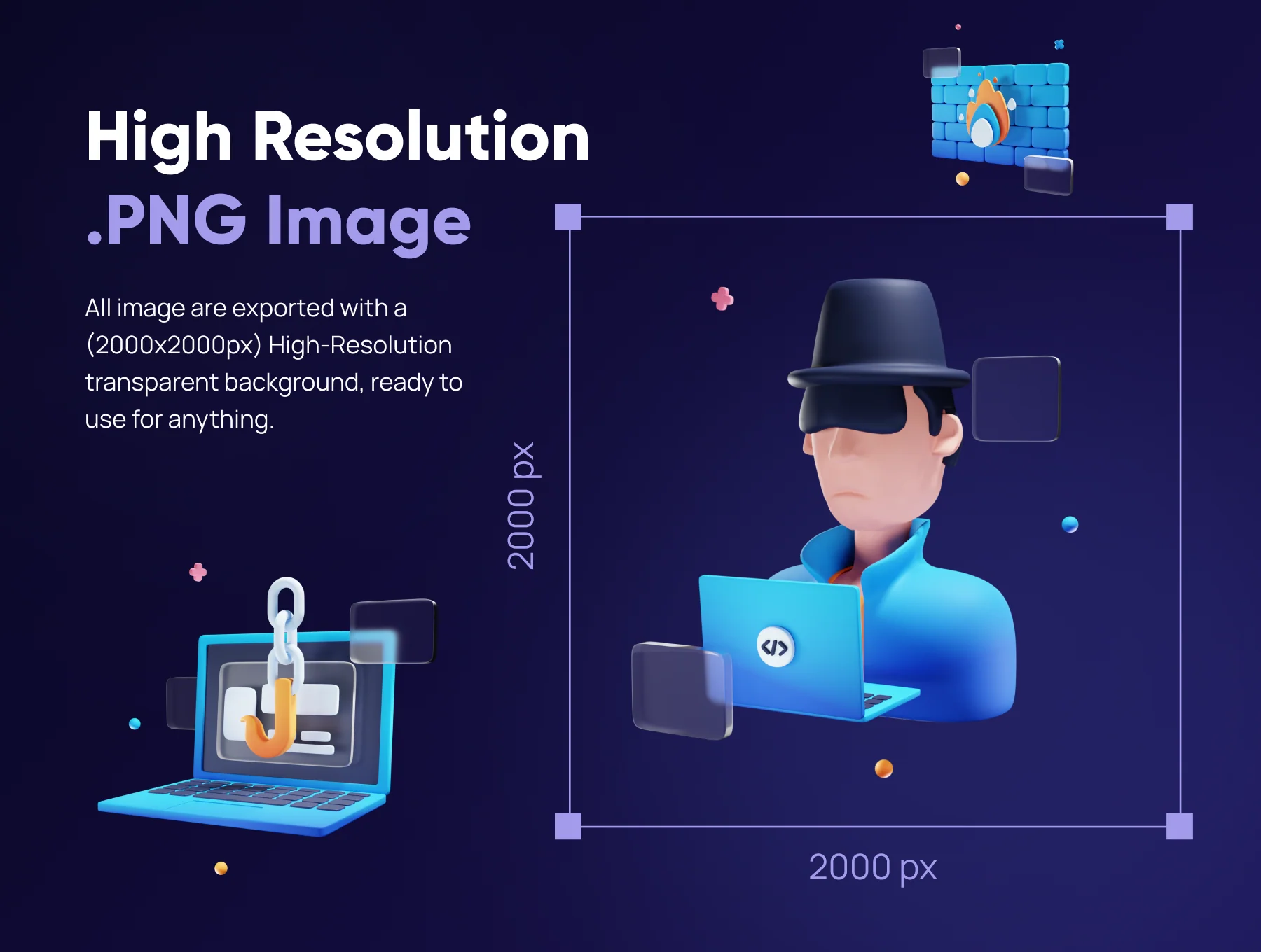 Cyberly - Cyber Security 3D Icon Set 4
