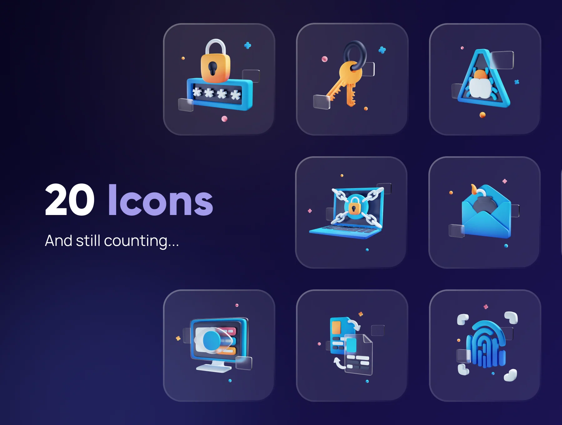 Cyberly - Cyber Security 3D Icon Set 7