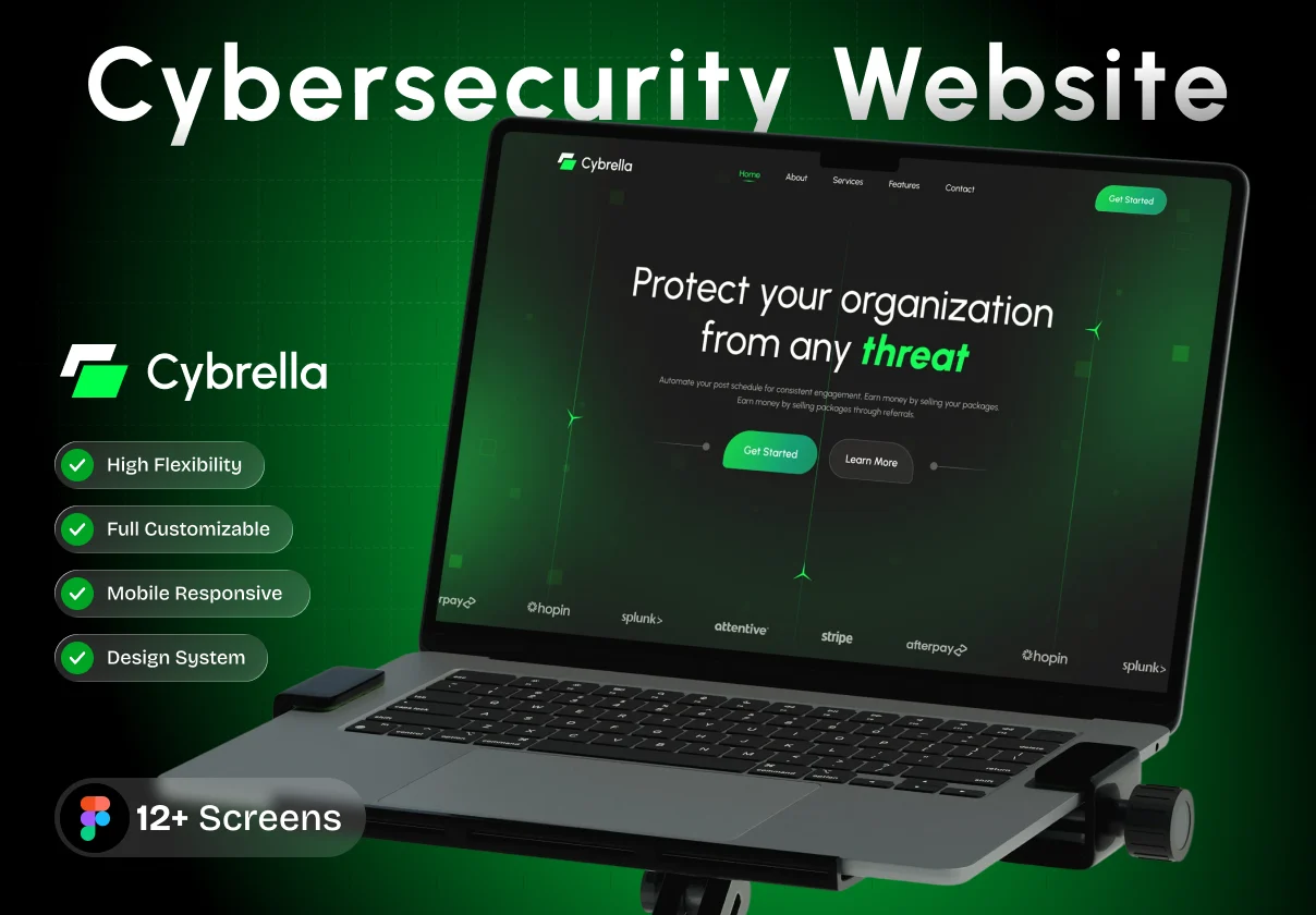 Cybrella - Cyber Security Website UI Kit