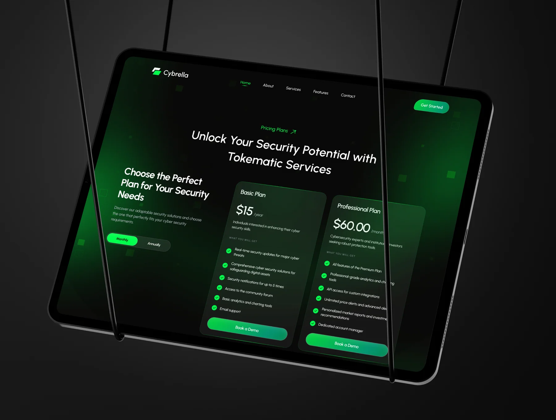 Cybrella - Cyber Security Website UI Kit 2
