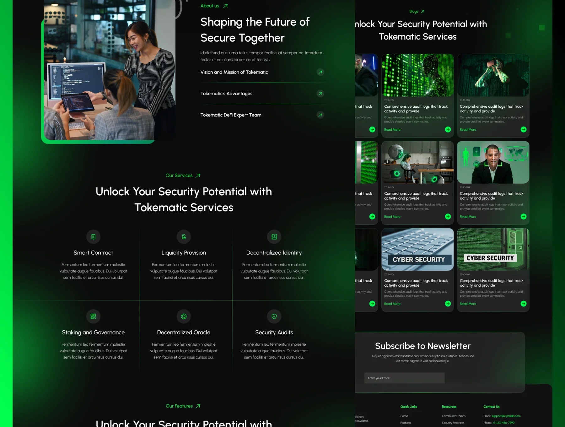 Cybrella - Cyber Security Website UI Kit 4