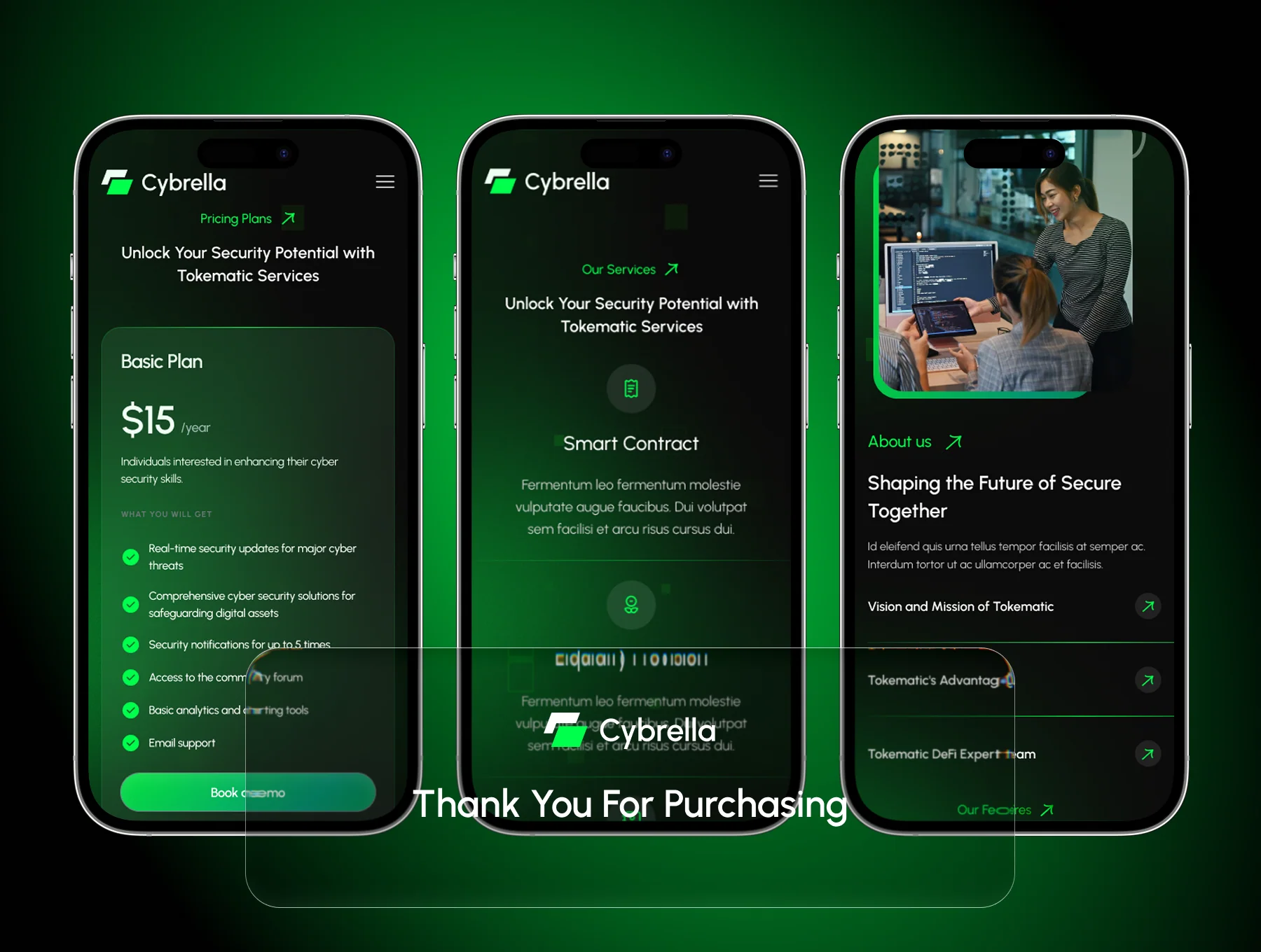 Cybrella - Cyber Security Website UI Kit 6