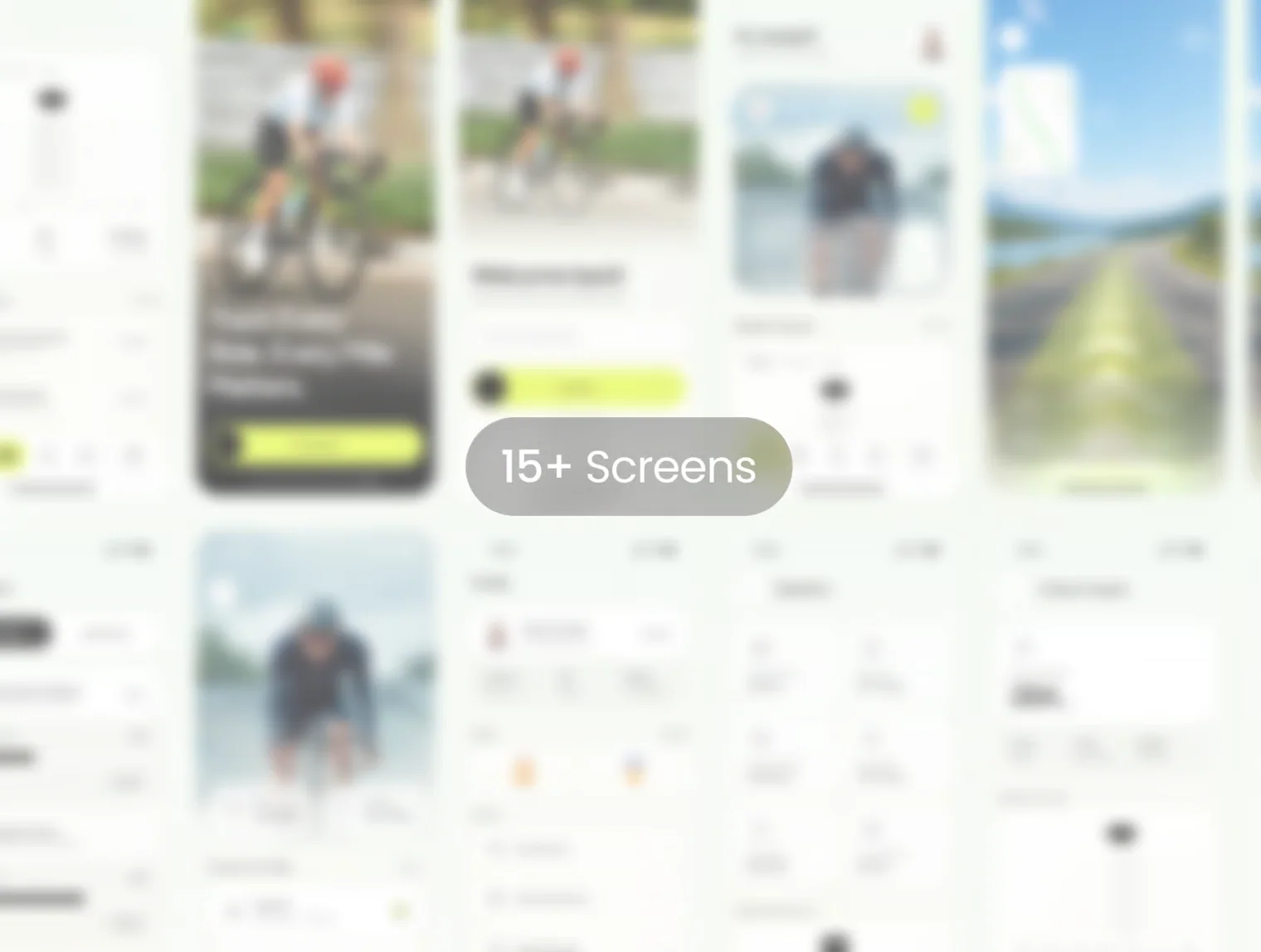 Cycling Habit Tracker – iOS Mobile App UI Kit 5